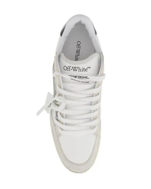 Off-White o1s22i1n0824 5.0 Low-Top Sneakers in White/Beige Size US 11 / IT 41 - 4 Thumbnail