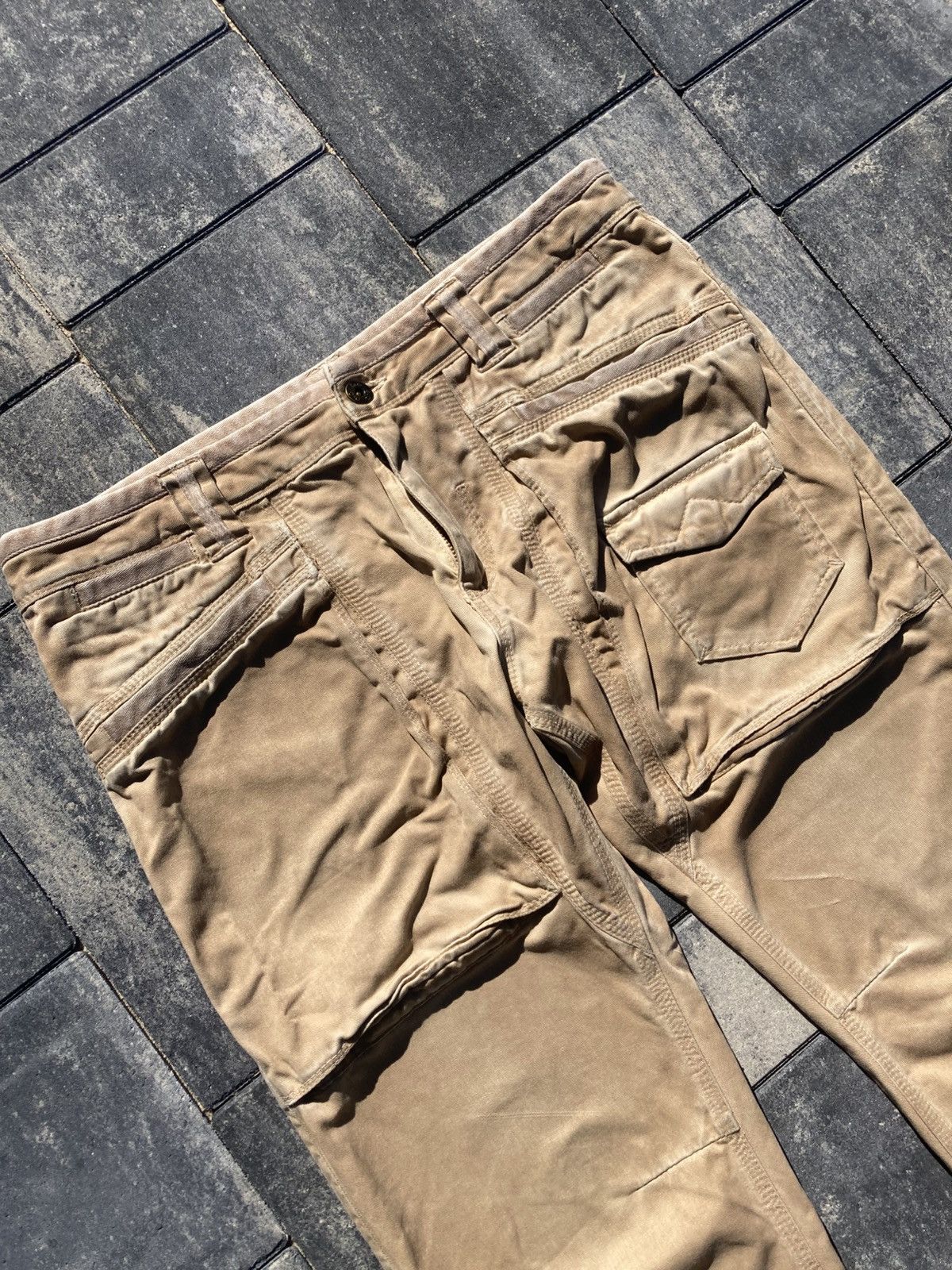 Dolce & Gabbana Vintage Dolce & Gabanna Cargo Bondage Beige Jeans Archive Size US 28 / EU 44 - 4 Thumbnail