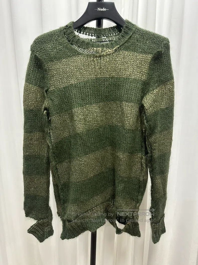 Junya Watanabe Junya Watanabe Distressed Safety Pin Sweater Size US M / EU 48-50 / 2 - 2 Thumbnail