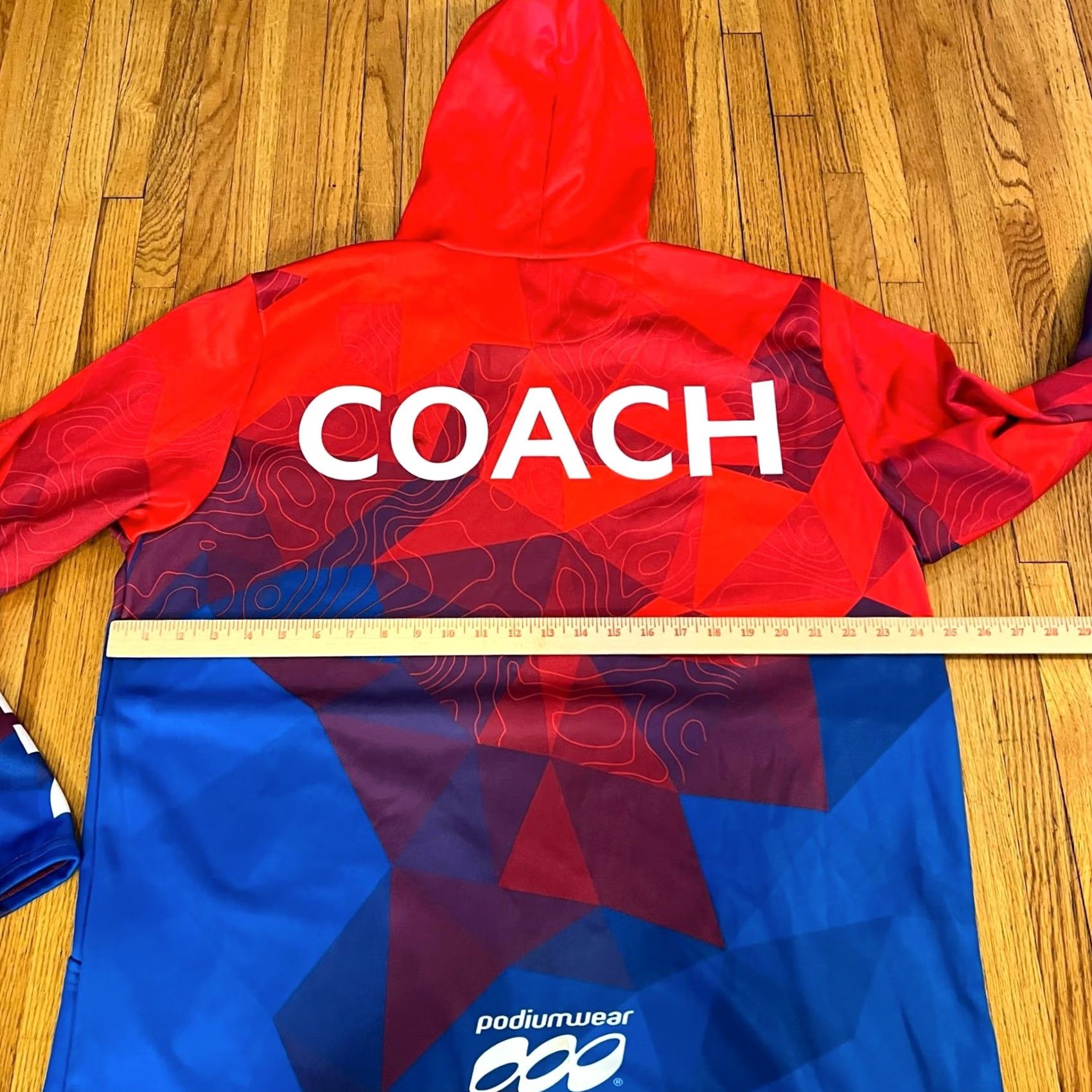 Coach Podium Wear Hoodie Adult XL Red Coach NICA Sweatshirt Performance Size US XL / EU 56 / 4 - 4 Thumbnail
