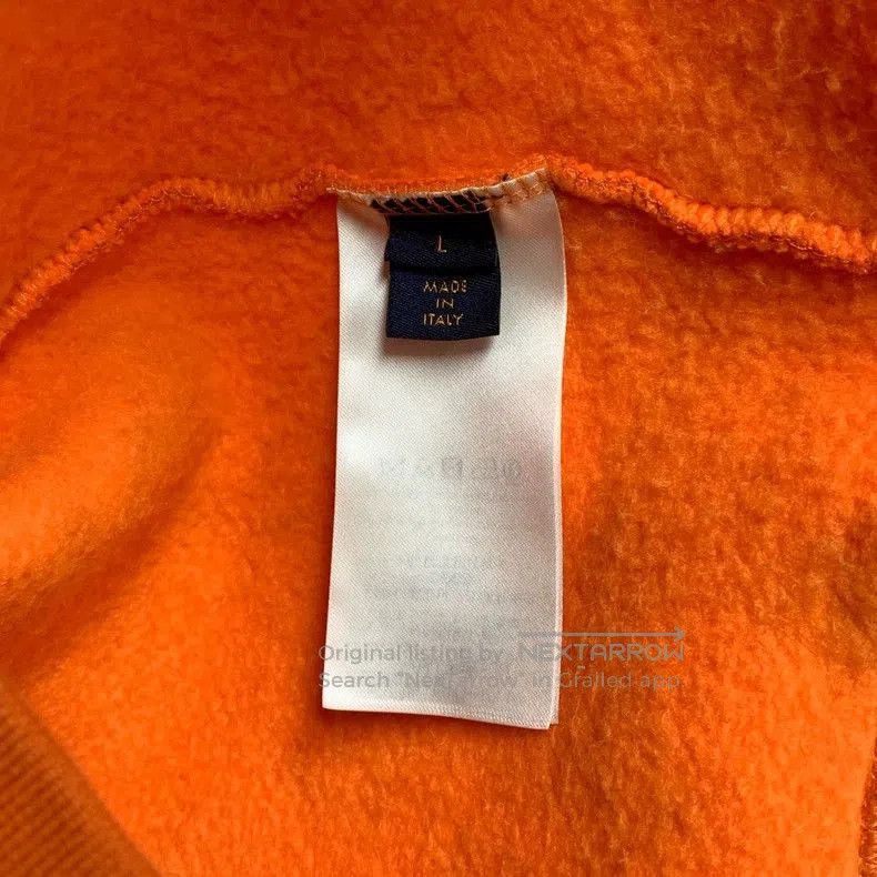 Louis Vuitton Louis Vuitton Orange Printed Sweatshirt in Size L. Size US L / EU 52-54 / 3 - 3 Thumbnail