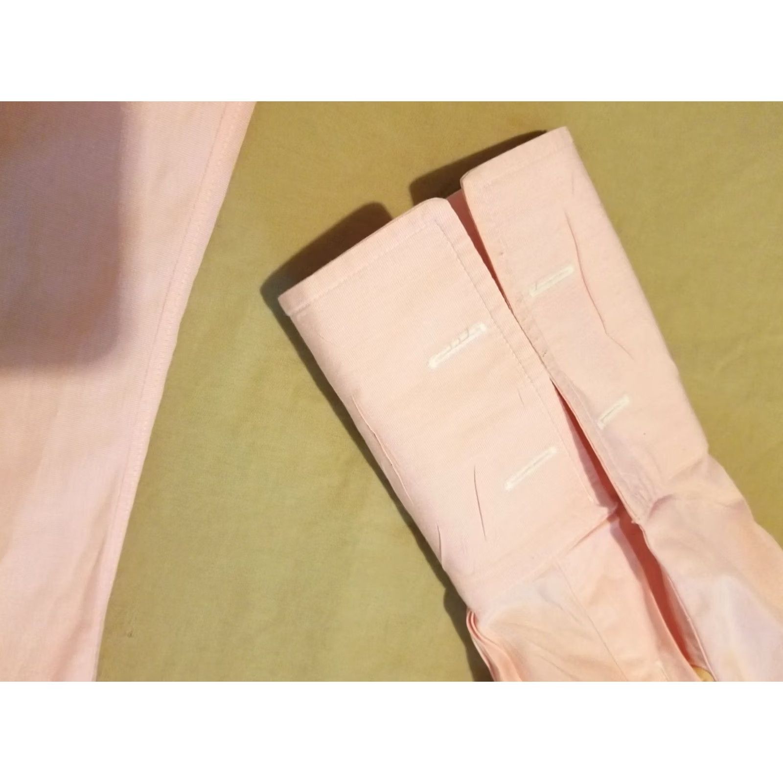 Brooks Brothers Mens Brooks Brothers Dress Shirt S Small Pink Button Cotton Size 36R - 3 Thumbnail