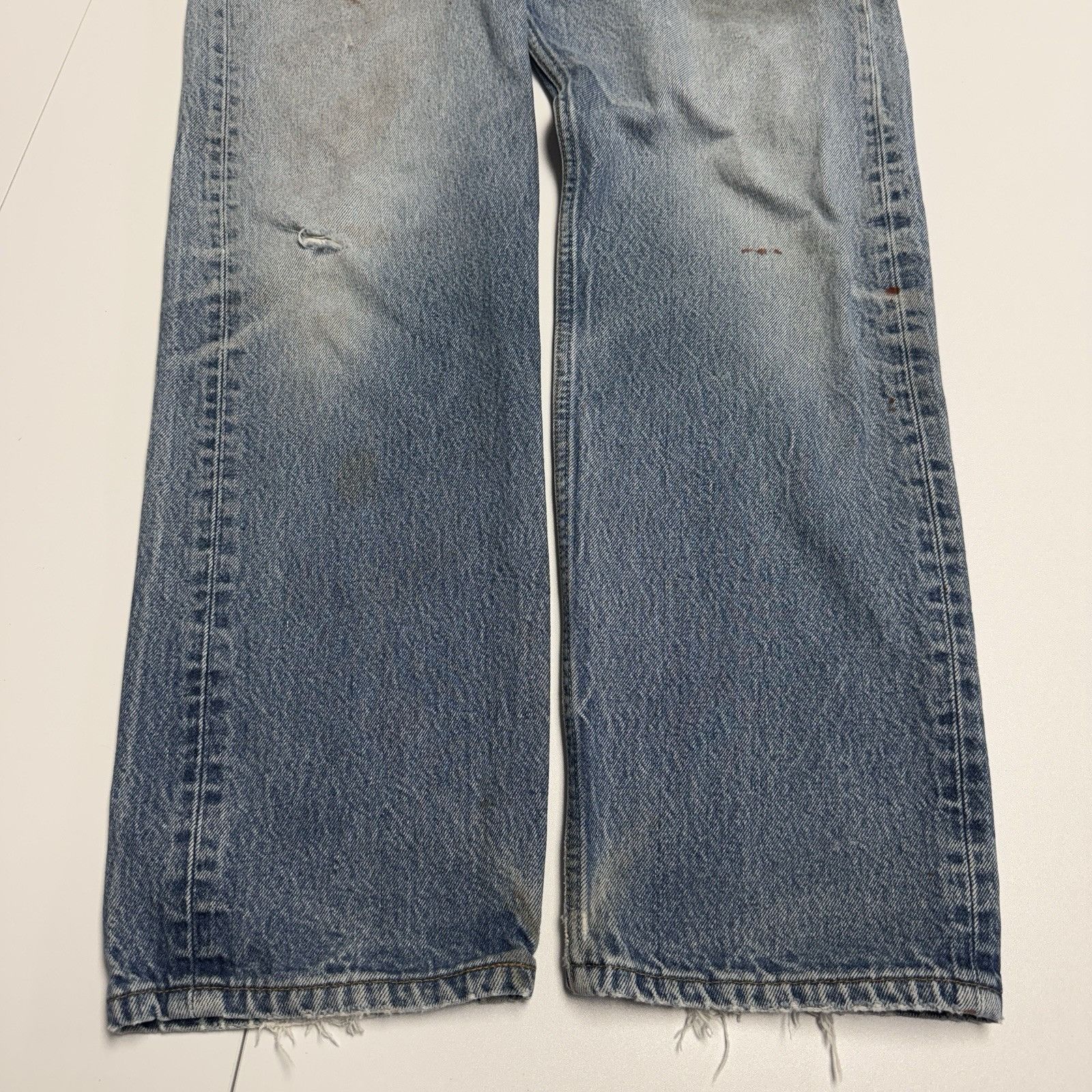 Levi's Vintage 90s Levis 501xx Jeans Made In USA Mens 35x34 (32x30) Size US 35 - 7 Thumbnail