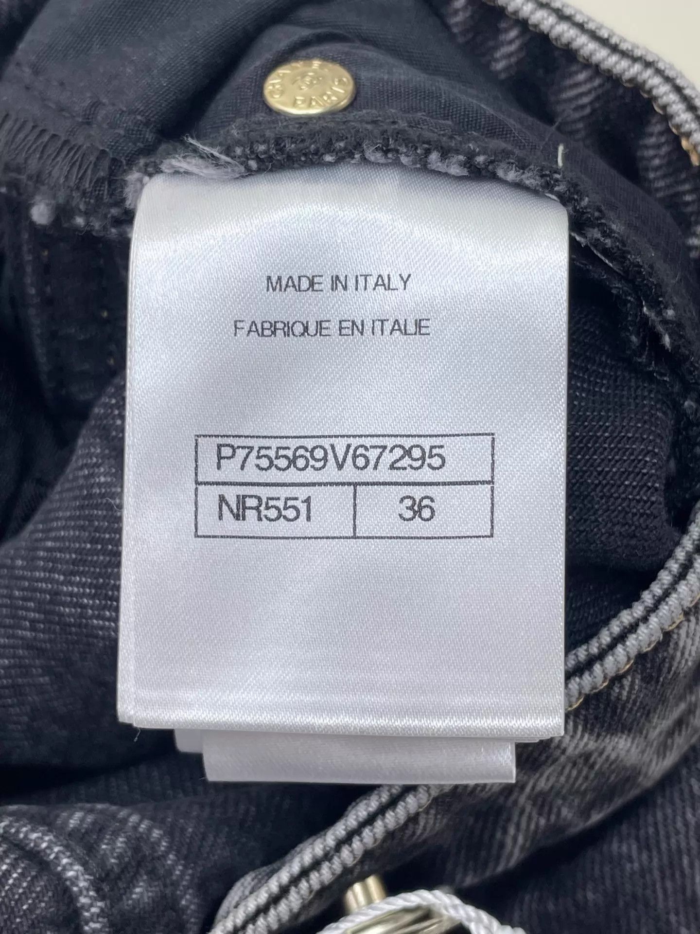 Chanel Chanel 23B Smoke Gray Flared Jeans 36 Size 26" / US 2 / IT 38 - 6 Thumbnail