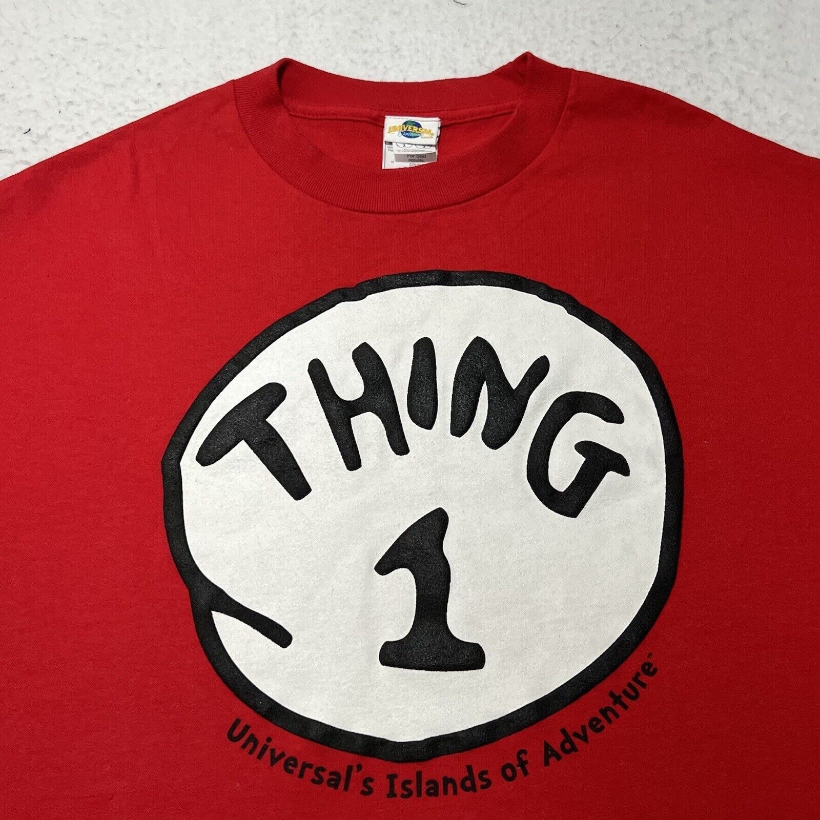 Universal Studios Vintage Universal Studios XL Dr. Seuss Thing 1 T Shirt Size US XL / EU 56 / 4 - 2 Thumbnail