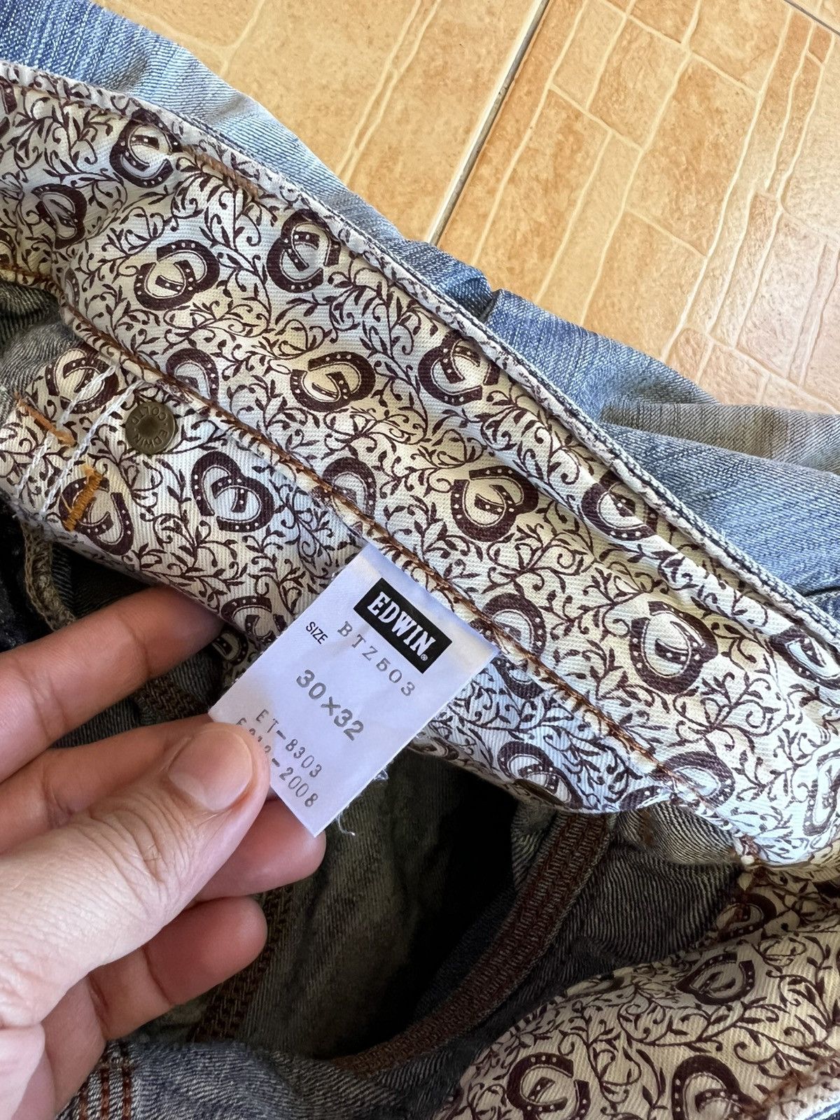 Edwin Vintage Edwin 503 Flare Mud Wash Jean Size US 31 - 23 Thumbnail
