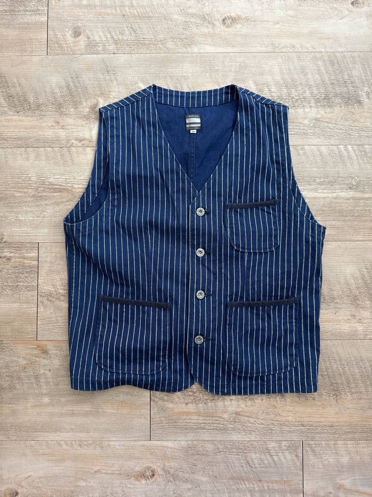 Indigo Wabash Work Vest - Sz 40