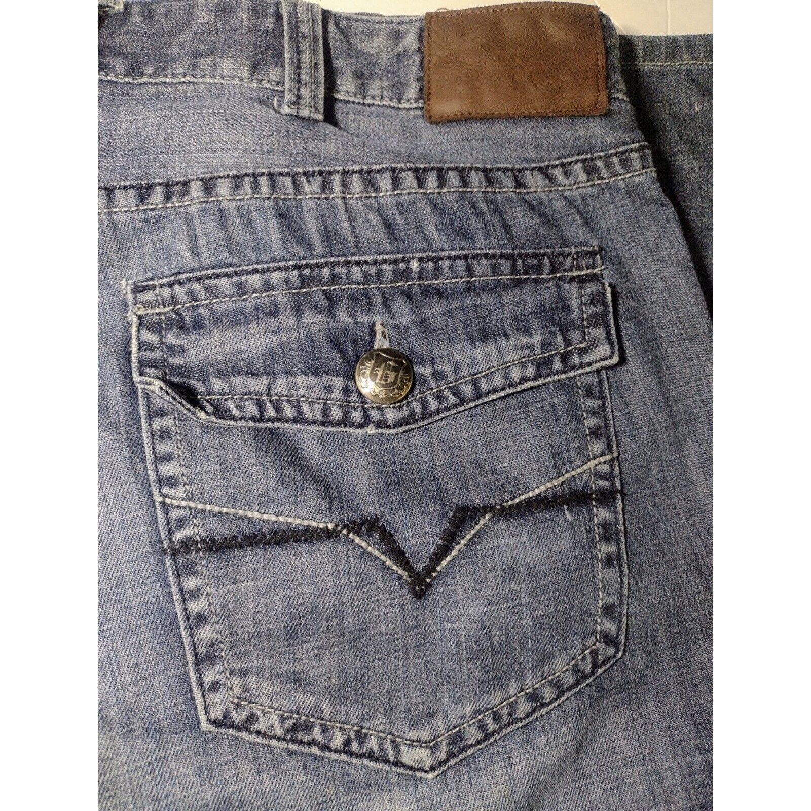 Guess Guess Embroidered Jeans Men's Size 40 x 33 Rockabilly Flap P Size US 40 / EU 56 - 3 Thumbnail