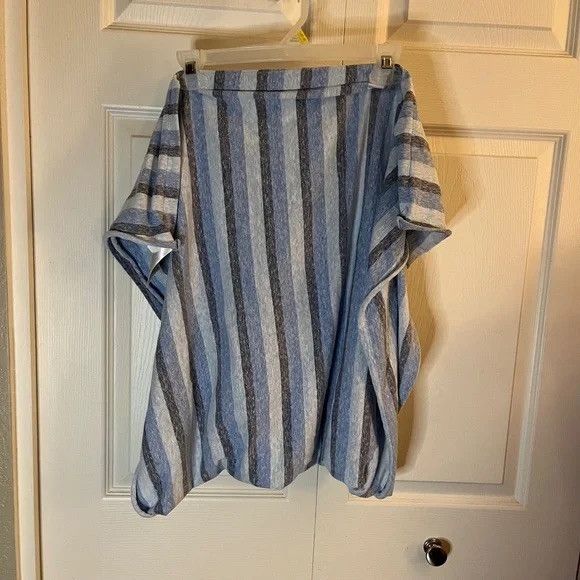 Gap Gap Blue Stripe Infinity Scarf Size ONE SIZE - 4 Thumbnail