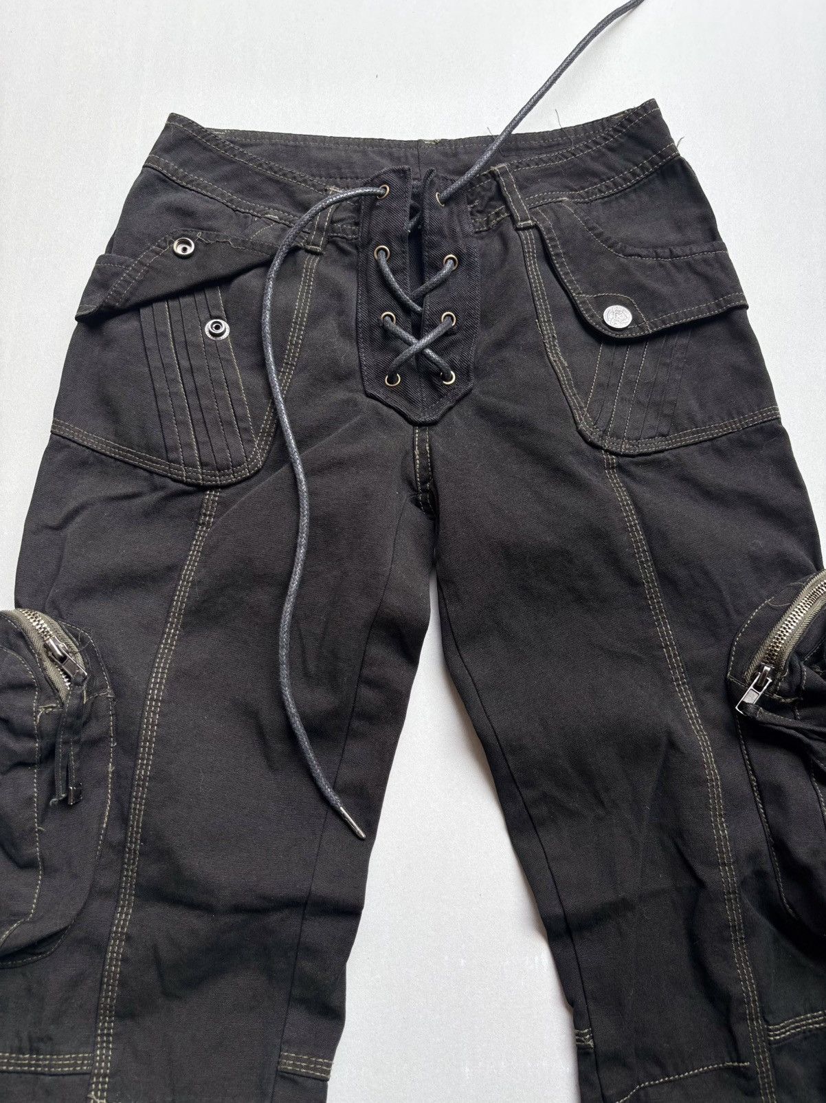 Japanese Brand lace up cargo pants Size US 26 / EU 42 - 2 Thumbnail