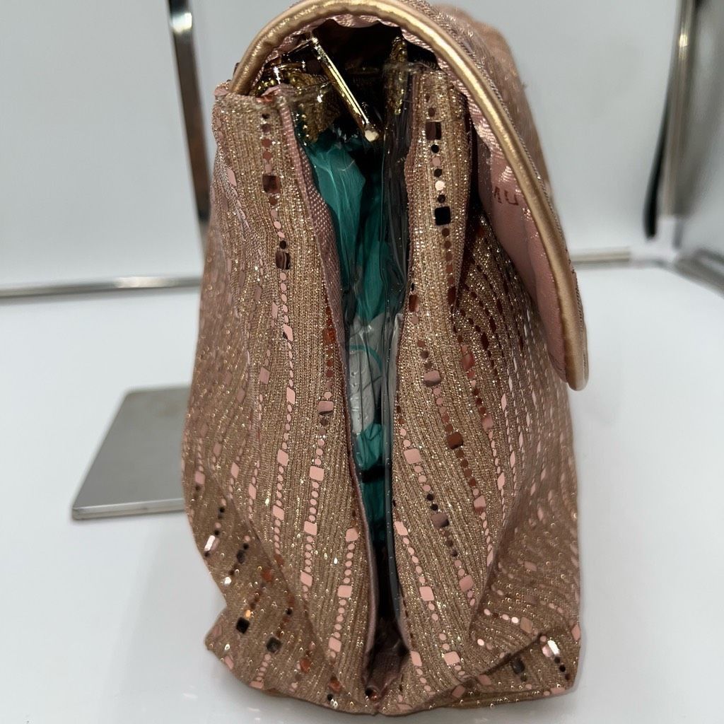 Vince Camuto Vince Camuto Rose Gold Bing and Sparkle Travel Toiletry Bag Size ONE SIZE - 4 Thumbnail