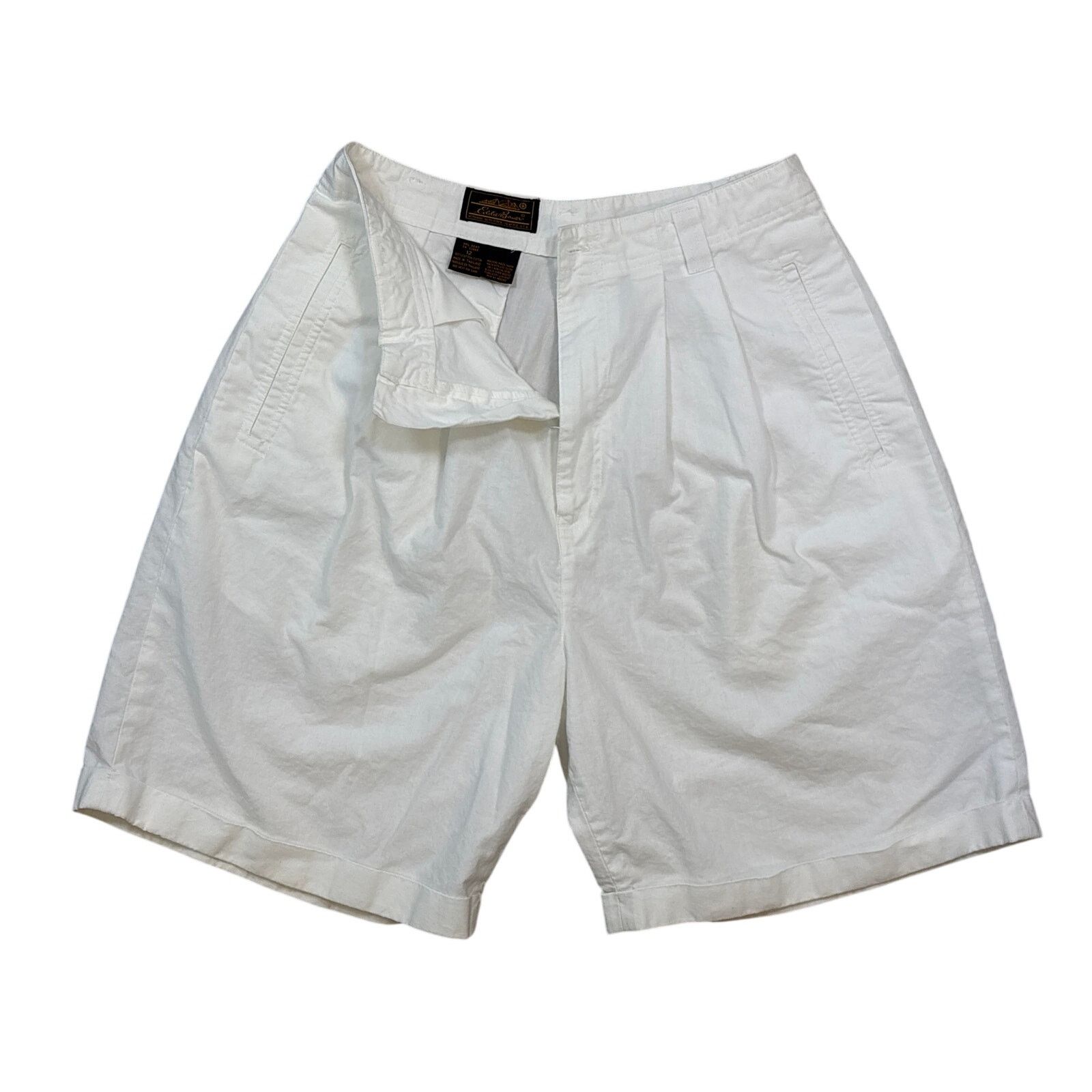 Eddie Bauer Vintage Eddie Bauer chino pleated white shorts size 12 Size 34" / US 12 / IT 48 - 1 Thumbnail