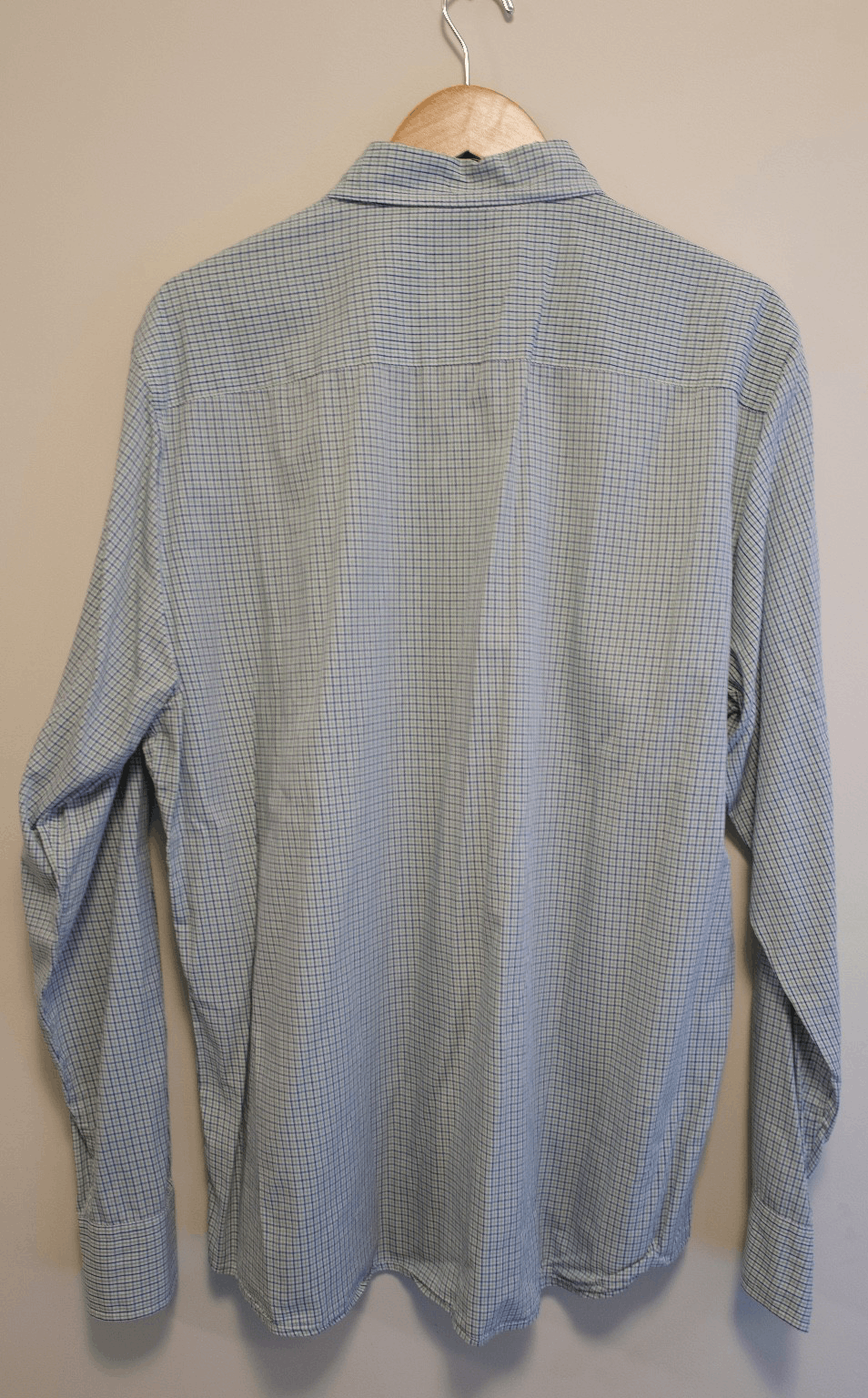 B.D. Baggies Check Button Down, Green Blue, XL Size US XL / EU 56 / 4 - 2 Thumbnail