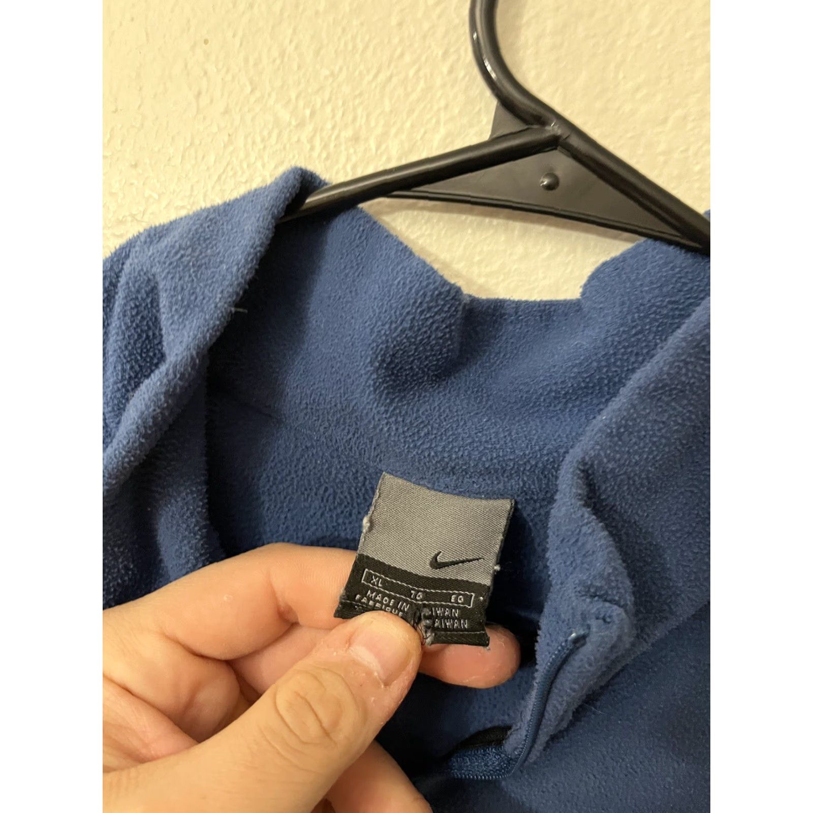 Nike VINTAGE Nike Fleece Sweater Men’s XL Blue 1/4 Zip Pullover Jacket Size US XL / EU 56 / 4 - 4 Thumbnail