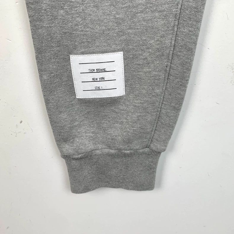 Thom Browne Thom Browne Size 1 Gray classic four-bar cotton drawstring Size US 30 / EU 46 - 5 Thumbnail