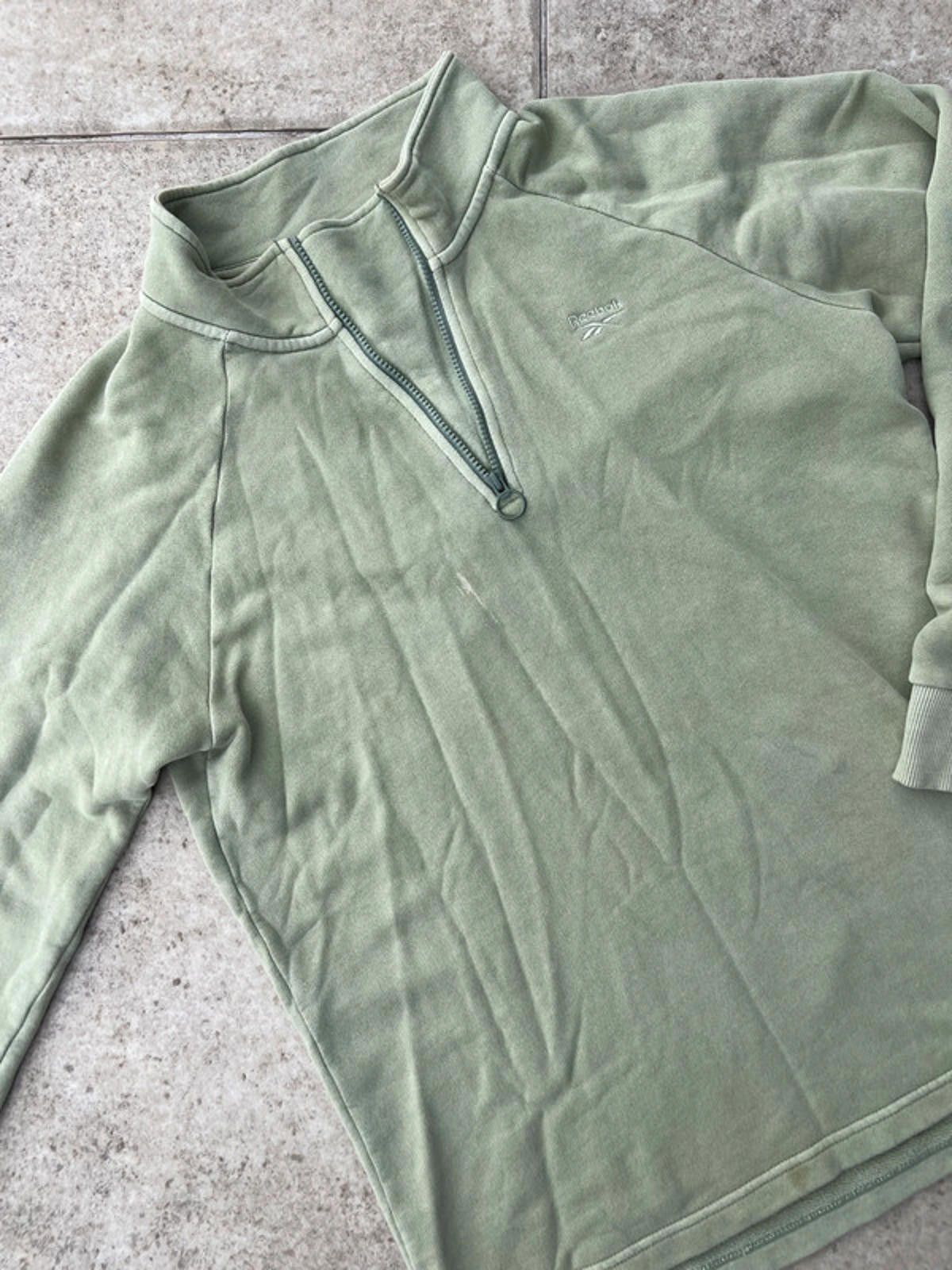Reebok Vintage Reebok Quarter Zip Up Sweater Size US M / EU 48-50 / 2 - 8 Thumbnail