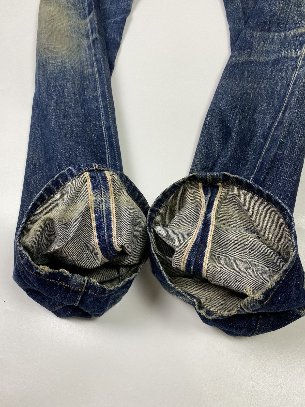 Levi's size 31x36 selvedge 90s levis 502 E stonewash denim jeans Size US 31 - 10 Thumbnail