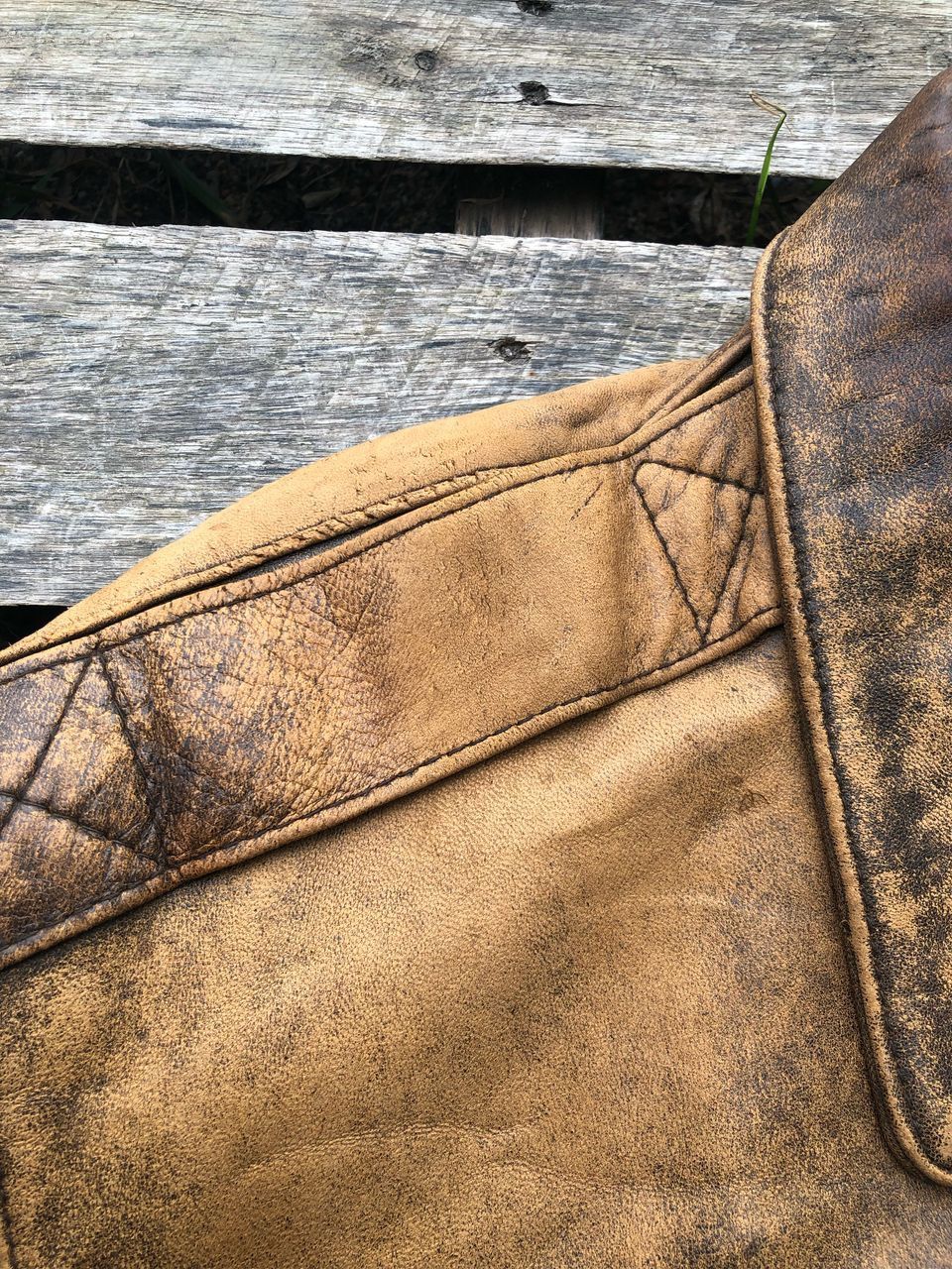 Japanese Brand Vintage Allstateland USN Leather Jacket Size US M / EU 48-50 / 2 - 7 Thumbnail
