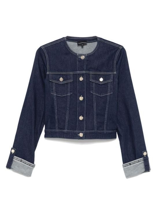 Emporio Armani EMPORIO ARMANI Women Jackets EW000753 AF12436MB001 Blue Size M / US 6-8 / IT 42-44 - 1 Thumbnail