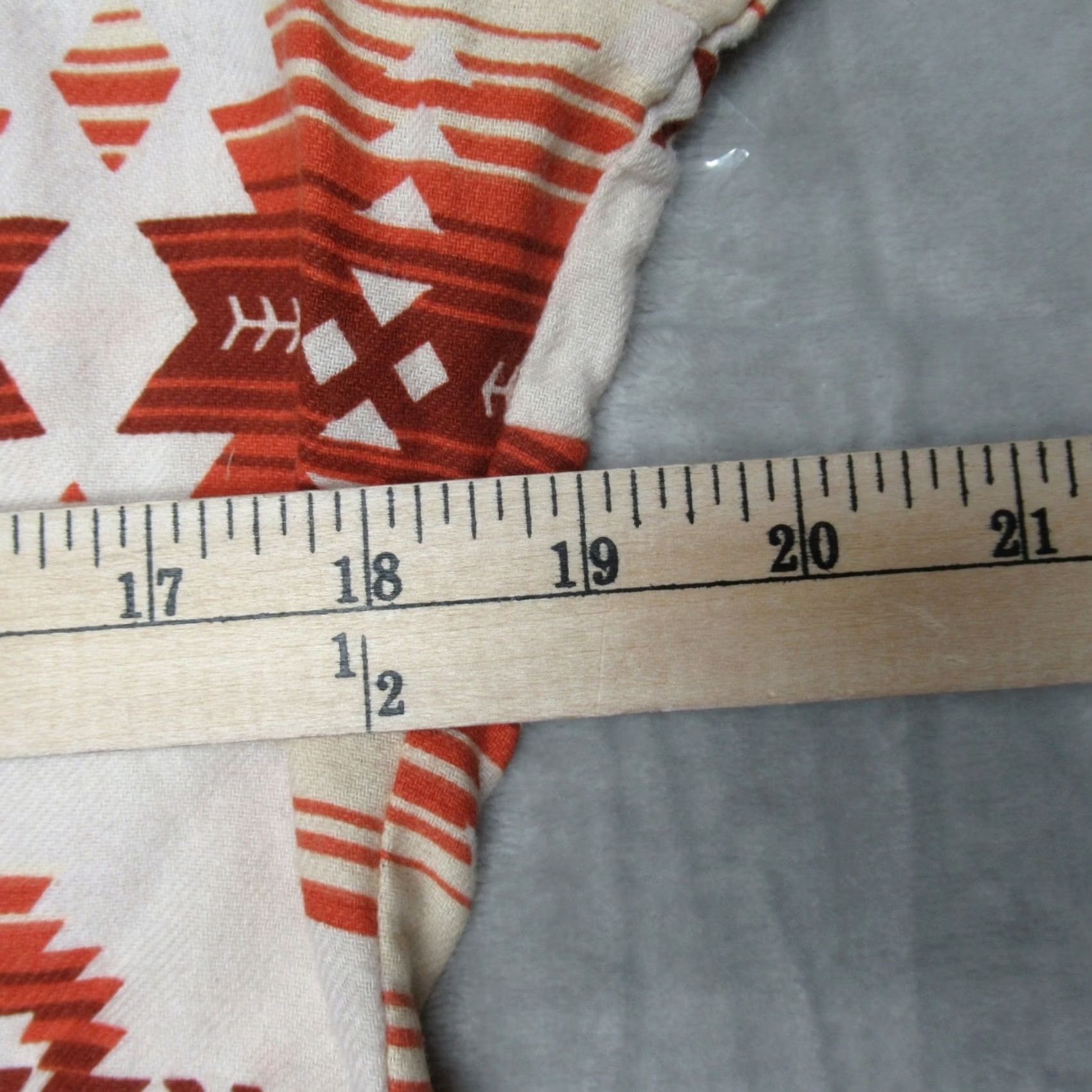 Wrangler Wrangler Retro Shirt Womens Large Orange Southwestern Geometric Pearl Snap Long Sleeve Button-Up Casual Workwear Size L / US 10 / IT 46 - 7 Thumbnail