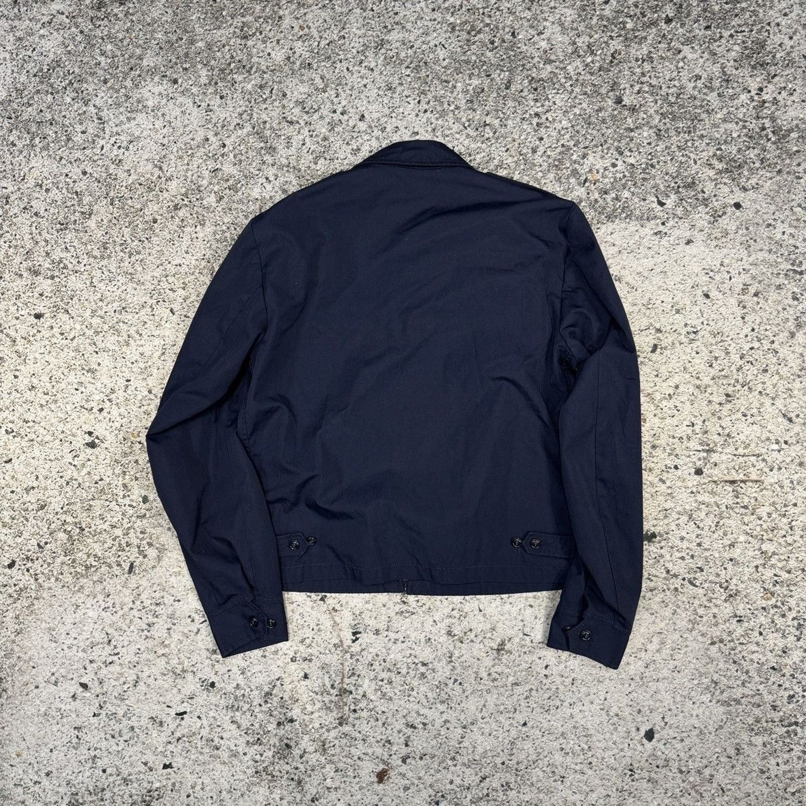 Vintage Vintage Faded Navy Blue Zip Up Work Jacket ERD Grunge Chrome Size US L / EU 52-54 / 3 - 2 Thumbnail