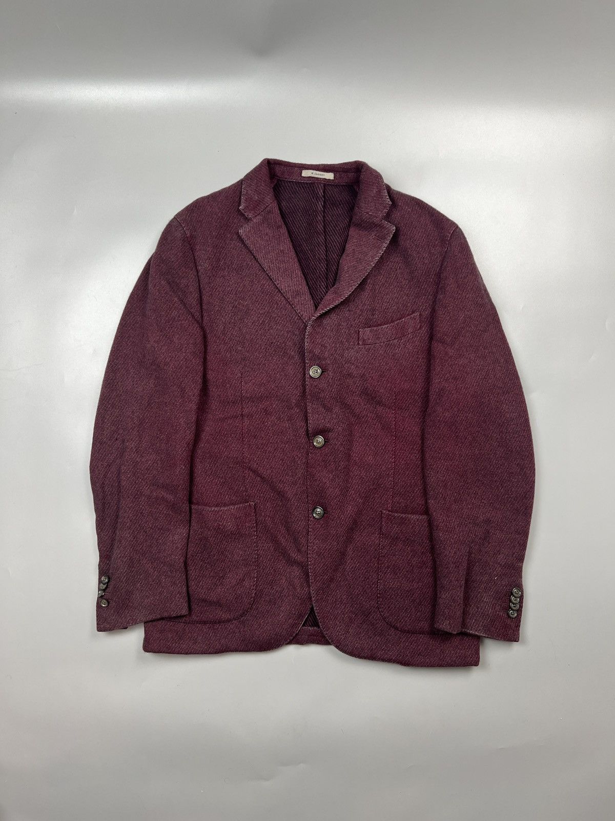Boglioli Boglioli Garment Dyed Cashmere K. Jacket Blazer (Y0512) Size 42R - 1 Thumbnail