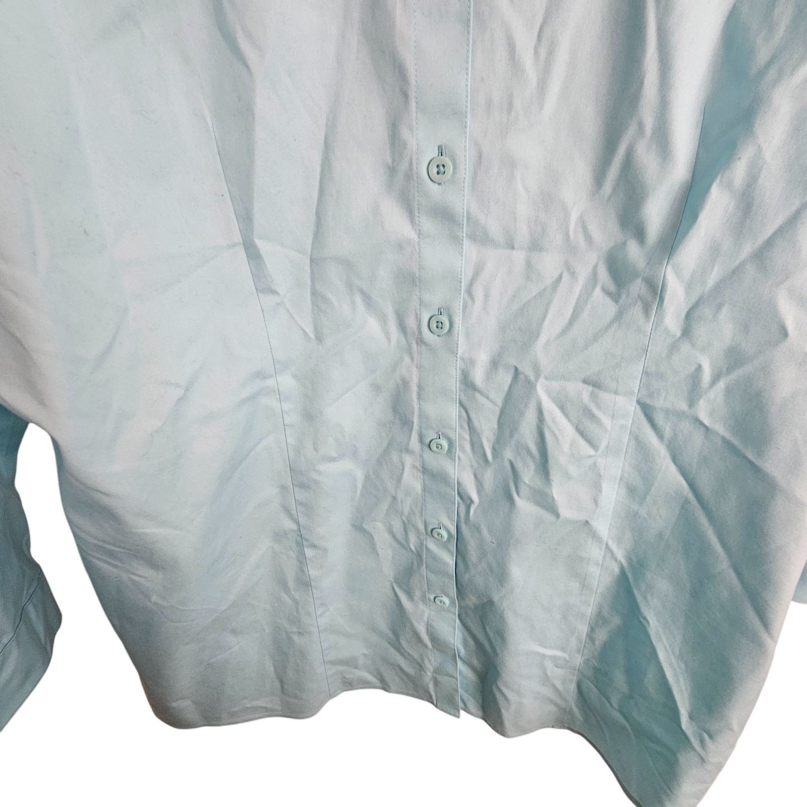 Chicos Chicos Women Lenae Effortless Cotton Shirt XL Coastal Gandma Size XL / US 12-14 / IT 48-50 - 3 Thumbnail
