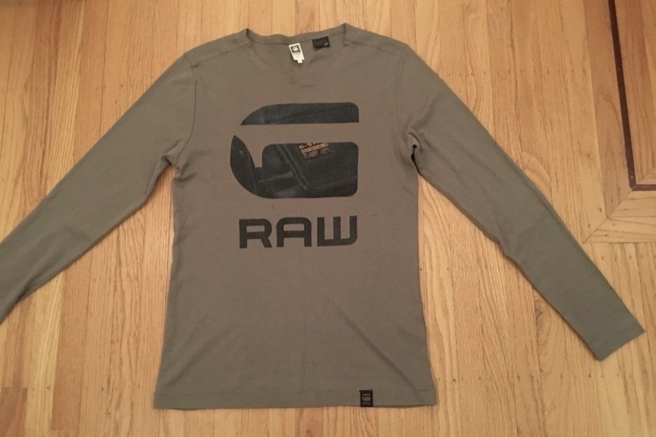 G-Star G Star Raw 3D Raw Logo Slim Fit Long Sleeve T-Shirt Size US L / EU 52-54 / 3 - 1 Thumbnail