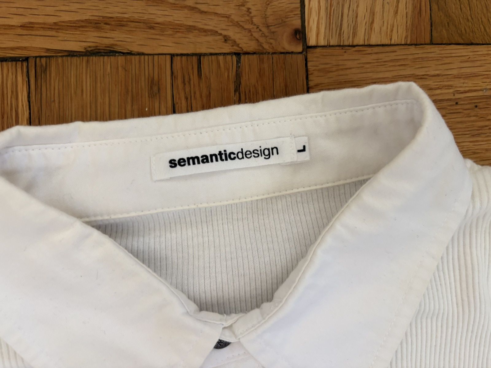 If Six Was Nine Semantic Design "Be the Change" Button Up Polo Size US M / EU 48-50 / 2 - 4 Thumbnail