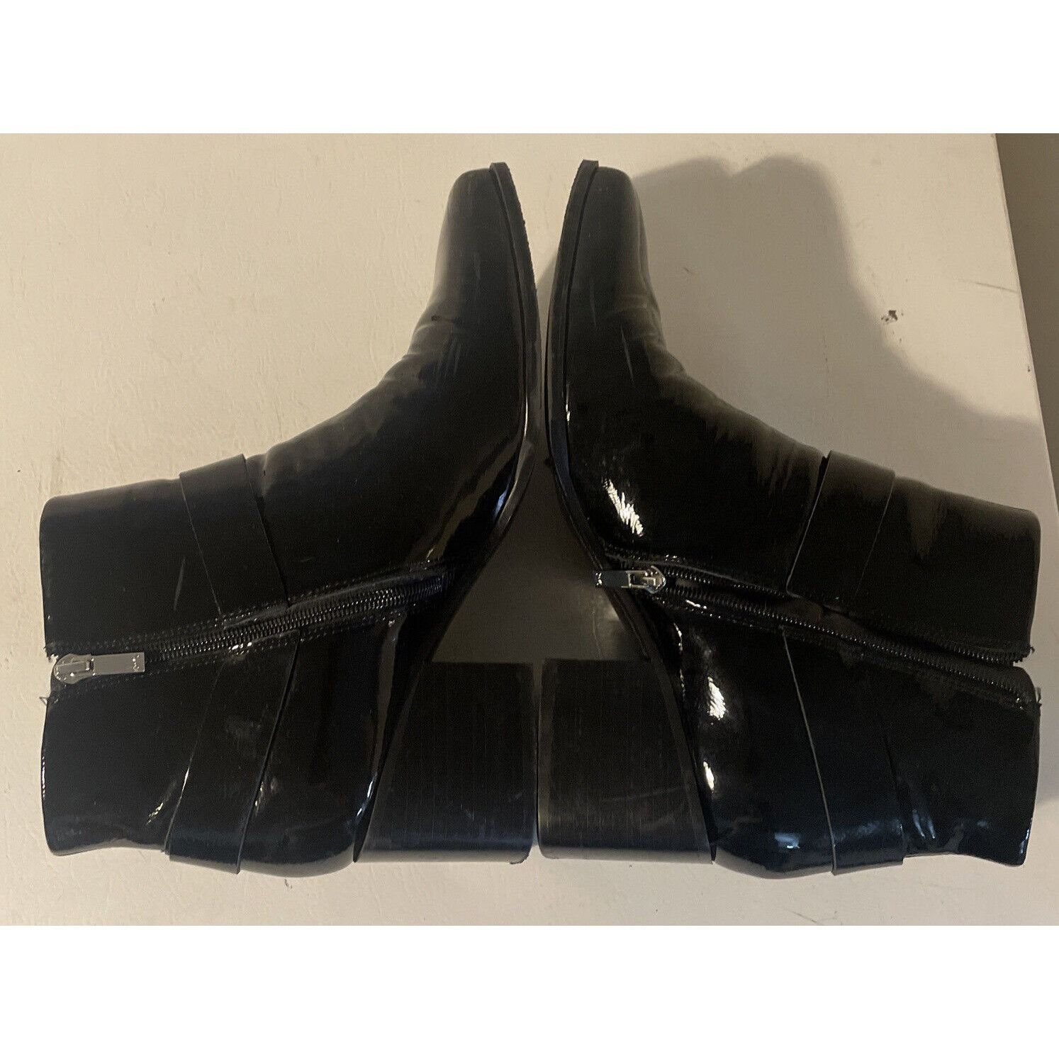 Marc Fisher Marc Fisher LDT Gerod Black Bootie Boots Chunky Heel 11M Size US 11 / IT 41 - 10 Thumbnail