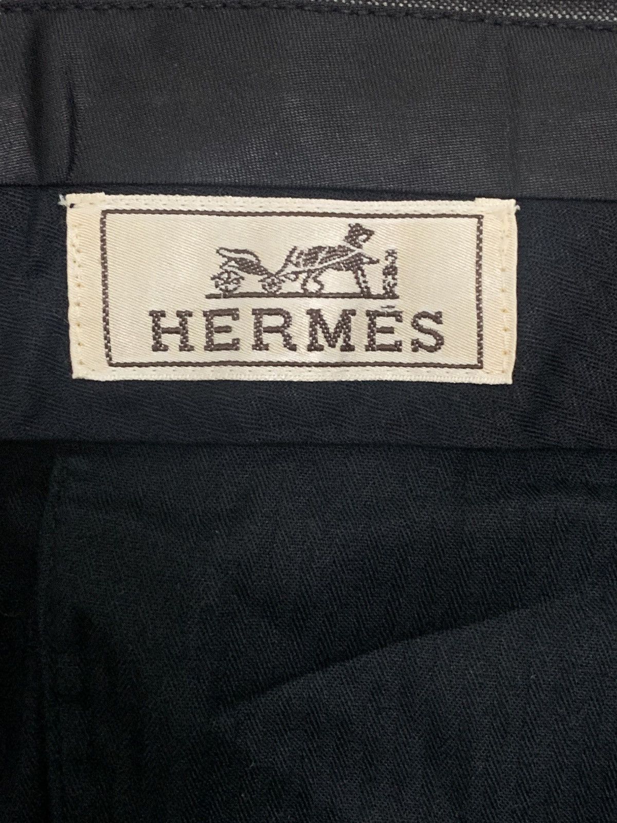 Hermes HERMES SUPER 100 S - WOOL CASUAL STRIPED PANTS Size US 36 / EU 52 - 2 Thumbnail