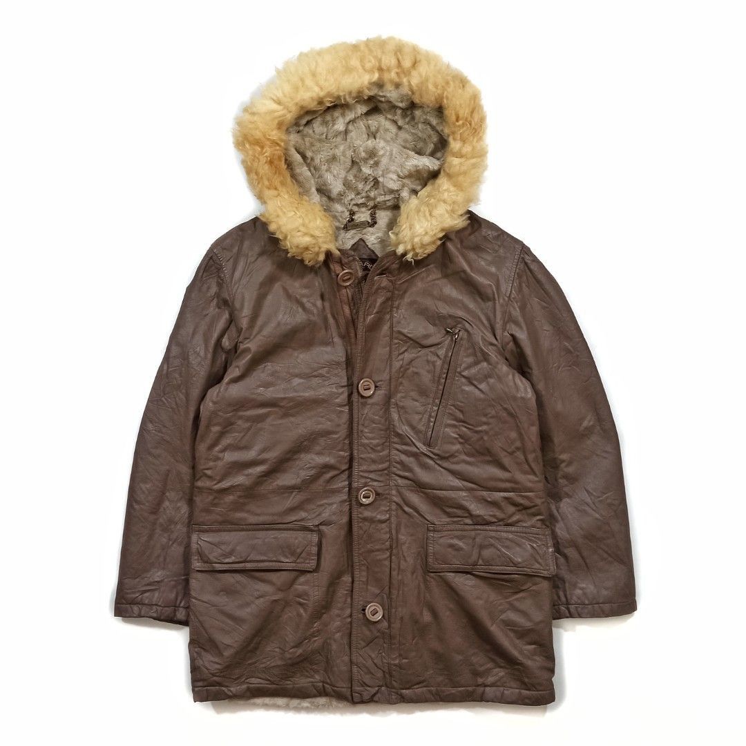 Japanese Leather Faux Fur jacket