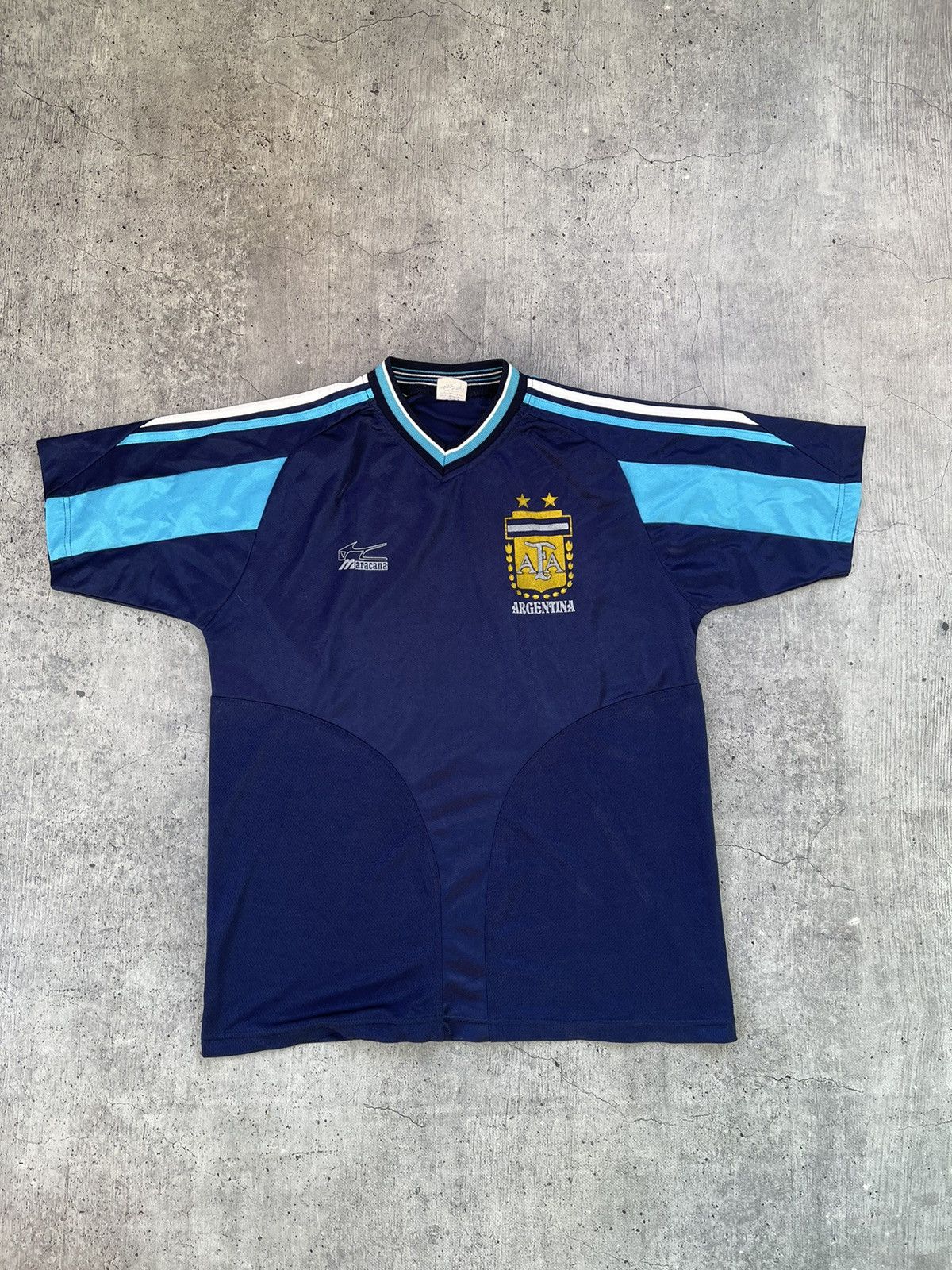Vintage Vintage Argentina Maracana Jersey Size US XL / EU 56 / 4 - 1 Thumbnail