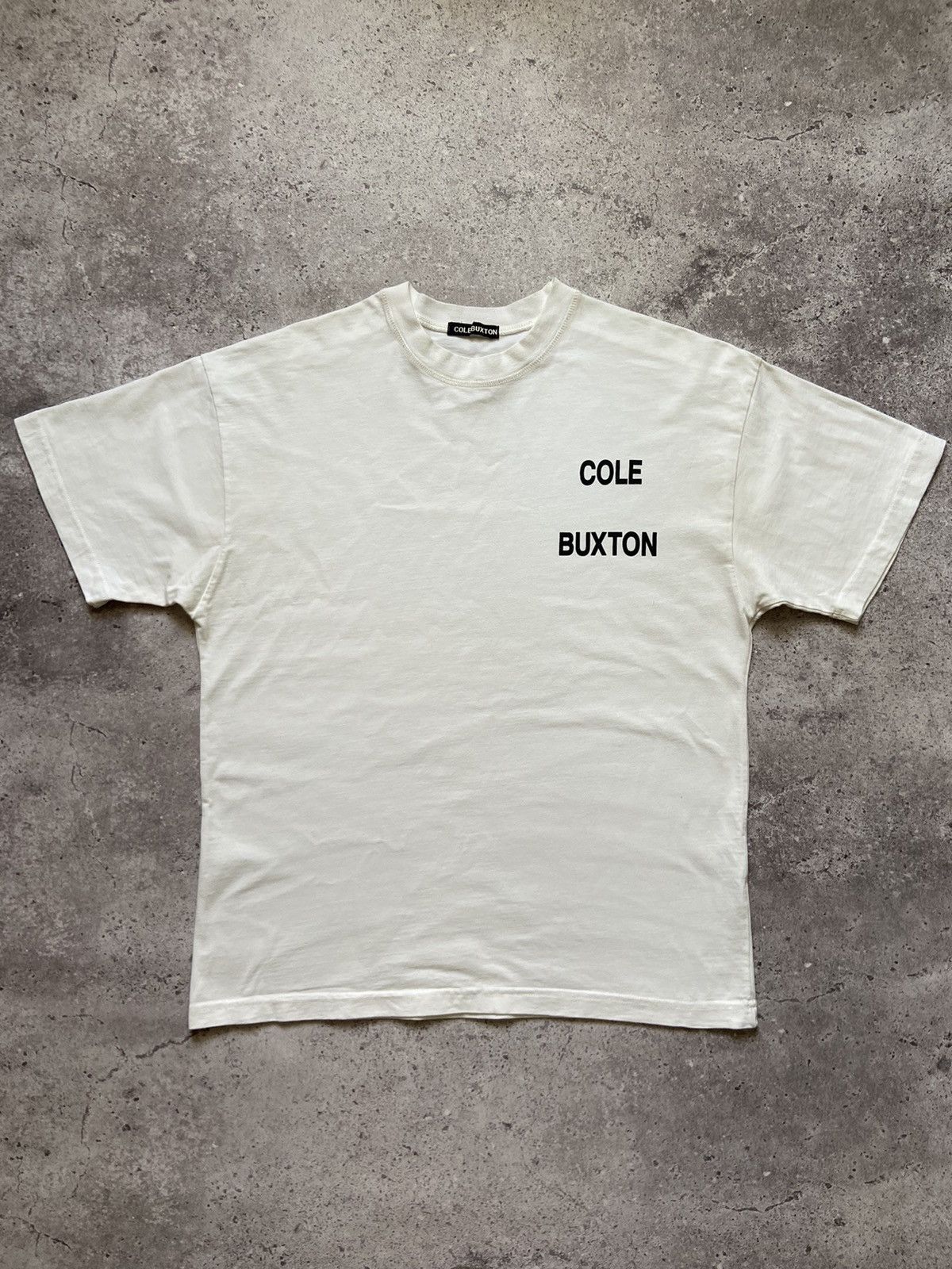 Cole Buxton Cole Buxton CB Logo Tee Shirt White Size L Size US L / EU 52-54 / 3 - 1 Thumbnail