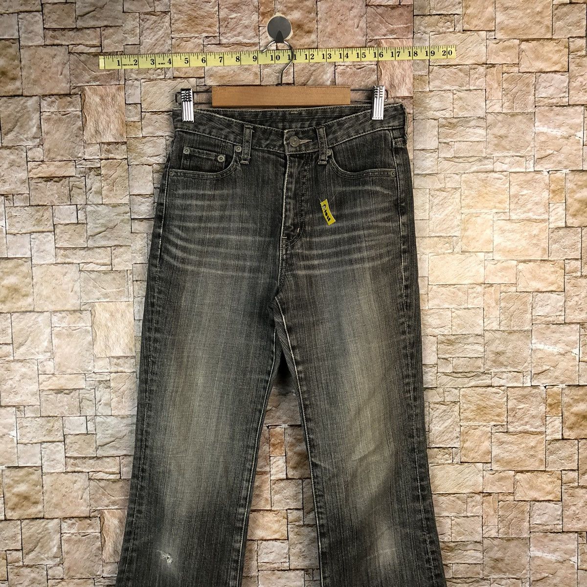 Japanese Brand Uniqlo japan faded Black Denim Pants #A1011 Size 25" / US 0 / IT 36 - 2 Thumbnail