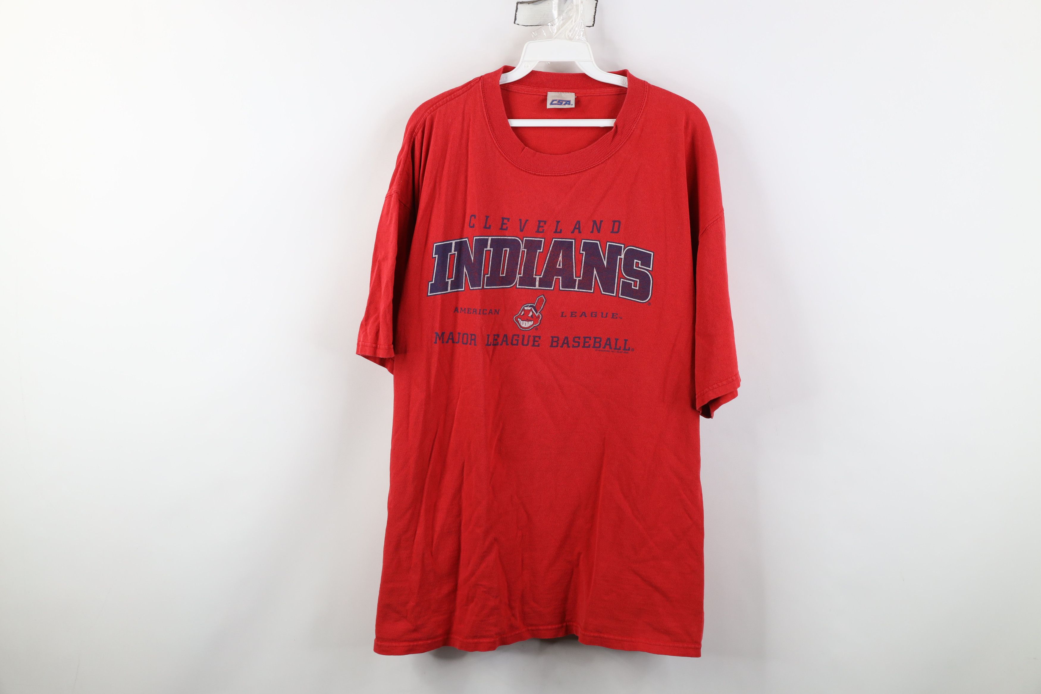 Vintage Vintage Y2K Chief Wahoo Cleveland Indians Baseball T-Shirt Size US XXL / EU 58 / 5 - 1 Thumbnail