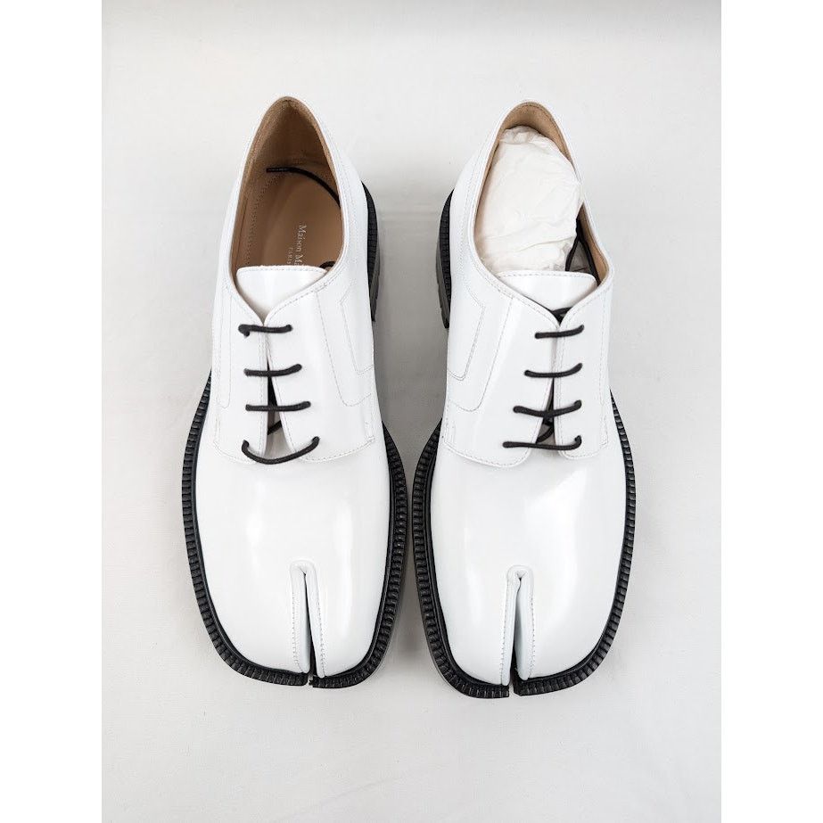 Maison Margiela o1rshd1 Laced Tabi Loafers in White Size US 10 / EU 43 - 15 Thumbnail