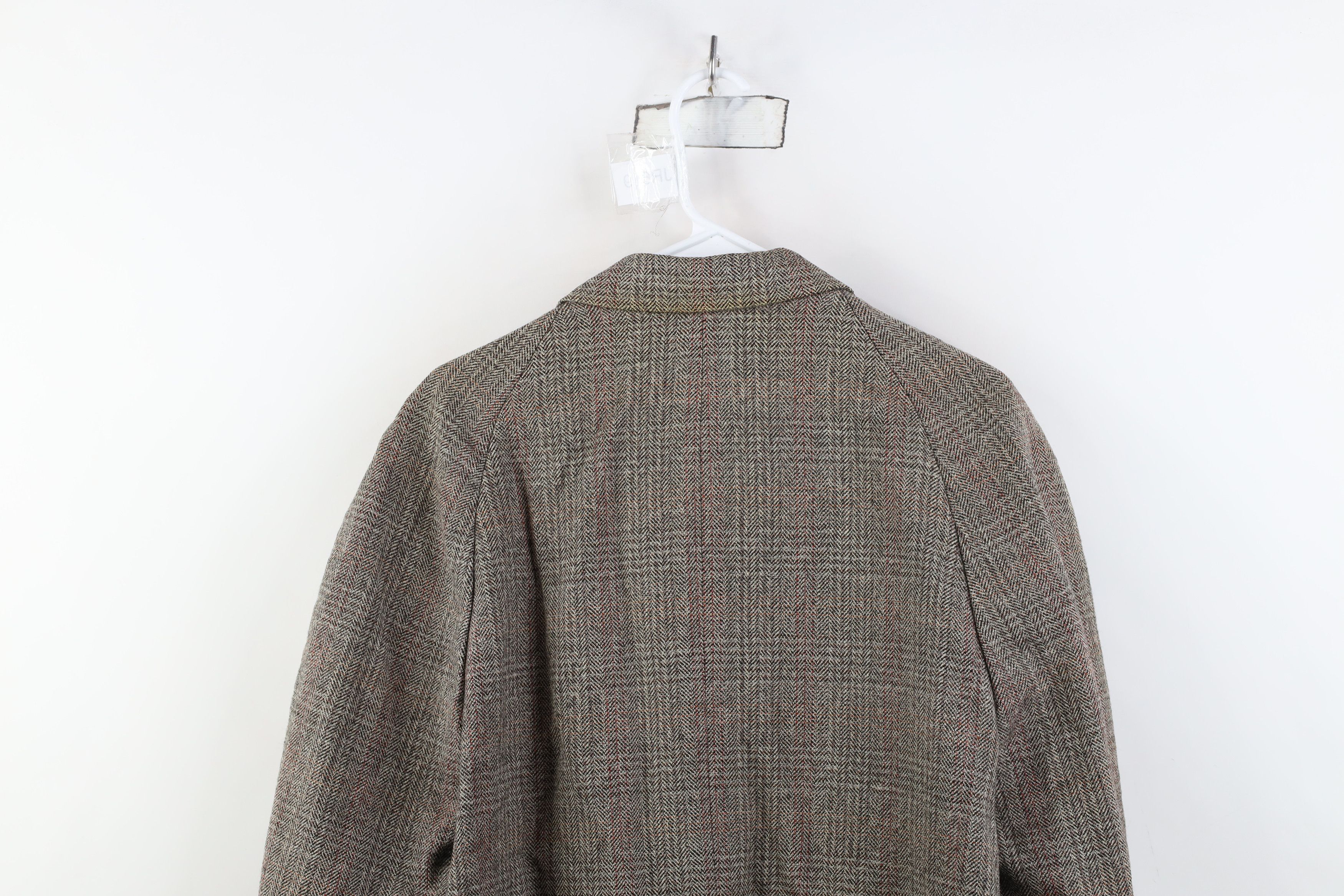 Vintage Vintage 40s 50s Streetwear Wool Tweed Overcoat Jacket USA Size US L / EU 52-54 / 3 - 15 Thumbnail