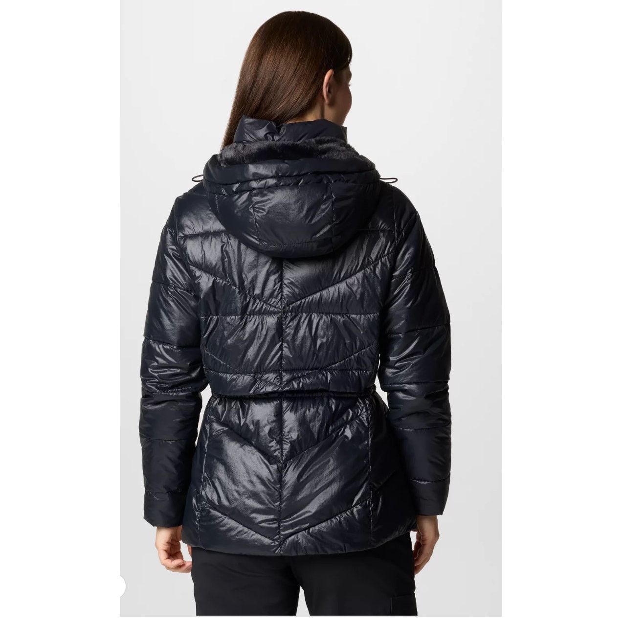 Columbia Columbia Black Insulated Buffer Jacket Coat Hood fur Sz L Size L / US 10 / IT 46 - 2 Thumbnail