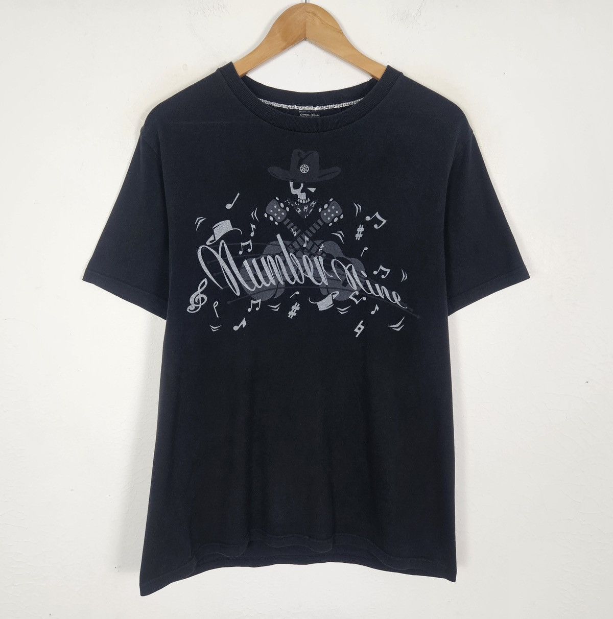 Number (N)ine Number Nine Guitar Skull Tee shirt Size US L / EU 52-54 / 3 - 2 Thumbnail