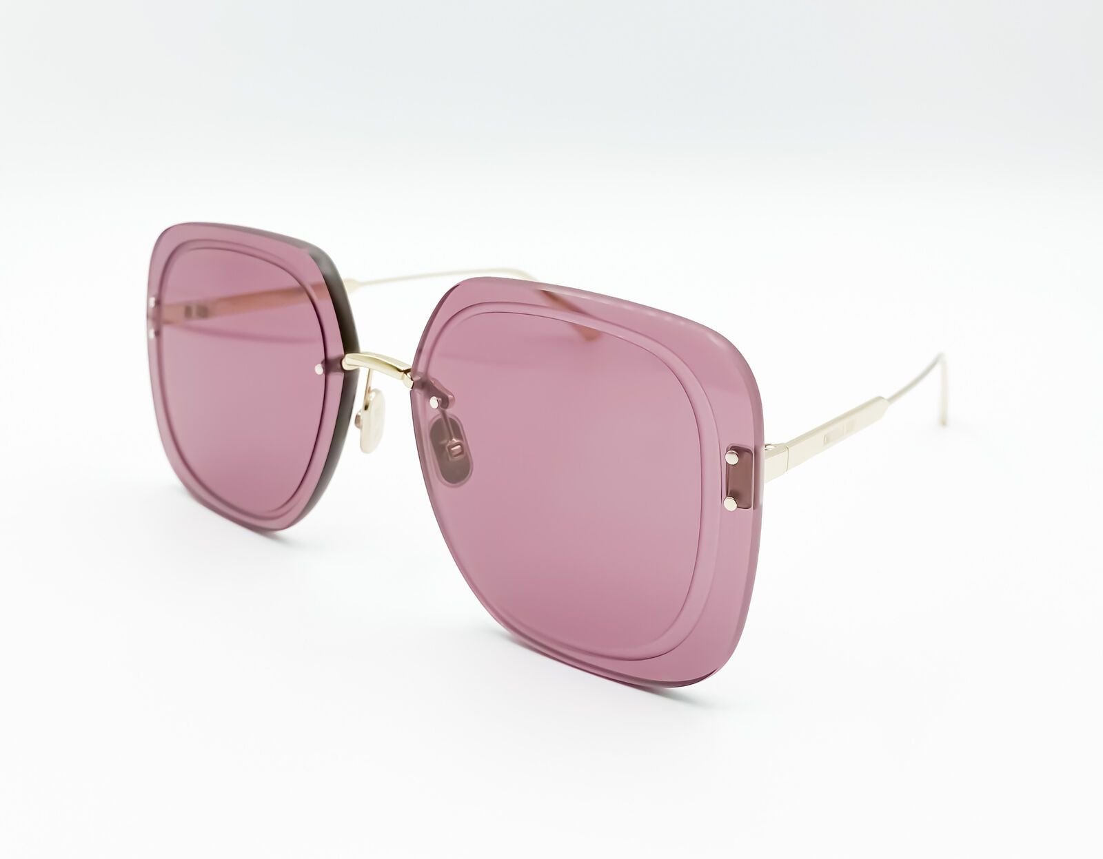 image of New Dior UltraDior - Su-B0N0 Square Sunglasses in Pink, Women's