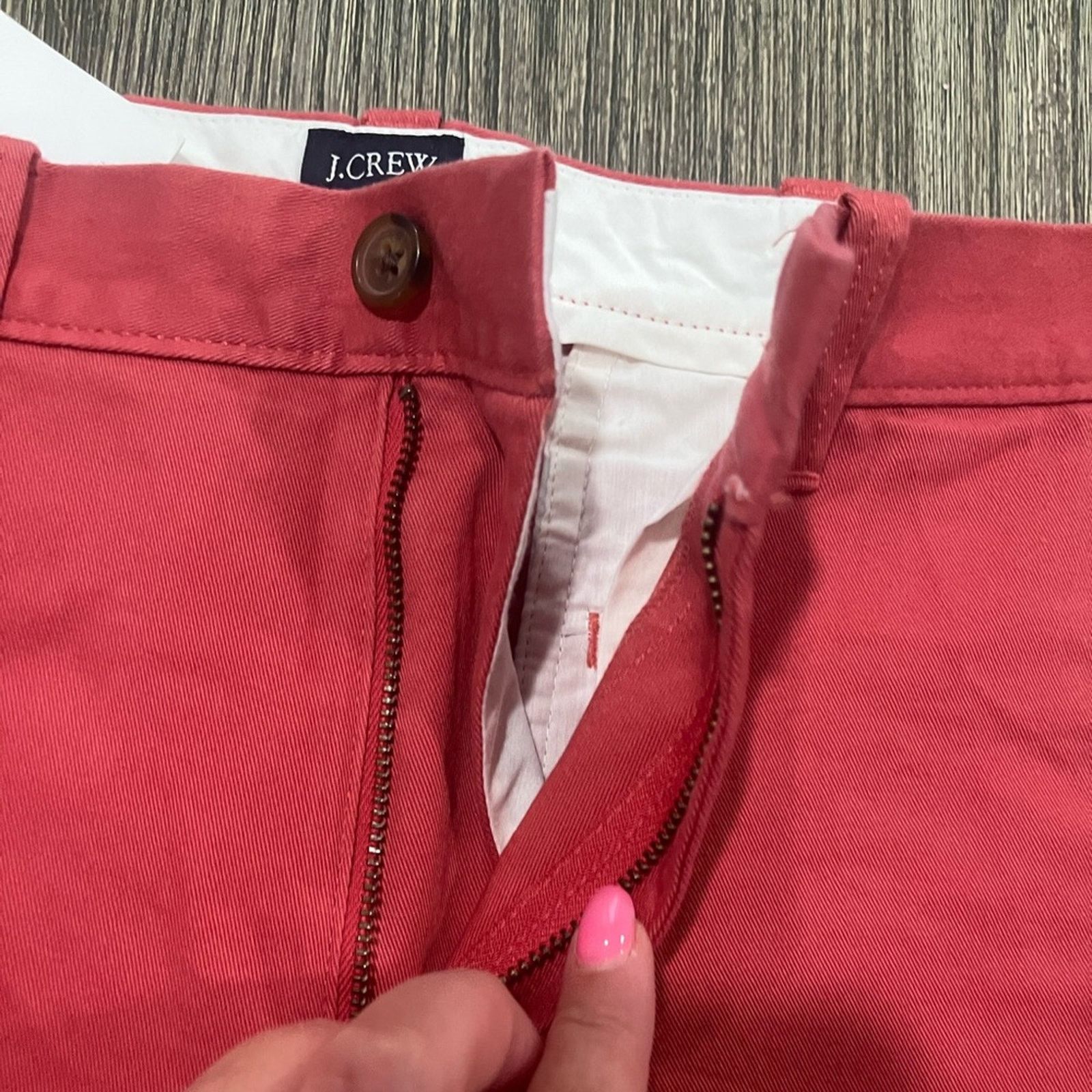 Vintage NWT J Crew Shorts 7" Flex Chino Flat Front Burnished Size 29 Size 29" - 2 Thumbnail