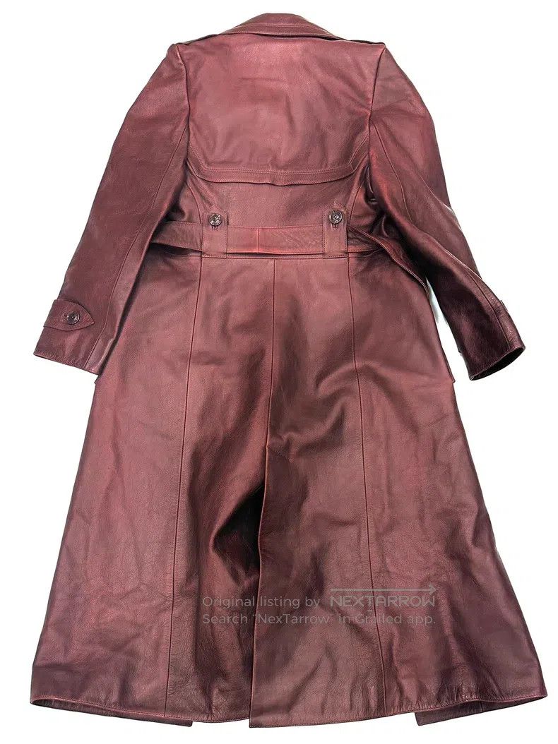 Vetements Vetements Distressed Red Brown Leather Coat Size US M / EU 48-50 / 2 - 2 Thumbnail