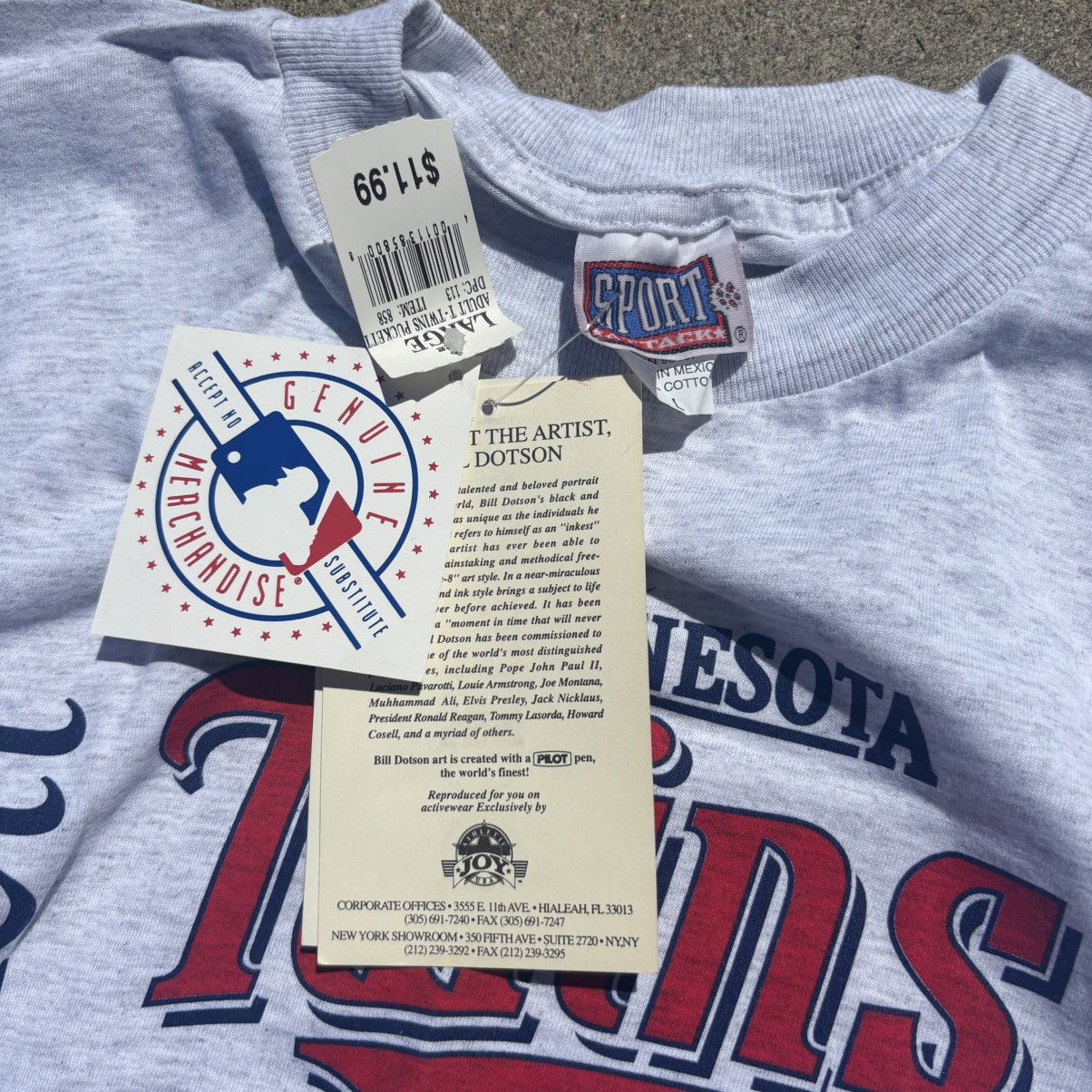 MLB × Vintage Vintage Deadstock NOS Kirby Puckett MN Twins Shirt Size US XL / EU 56 / 4 - 4 Thumbnail