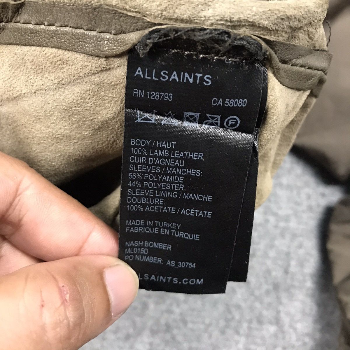 Allsaints ALLSAINTS LEATHER BOMBER JACKET Size US S / EU 44-46 / 1 - 11 Thumbnail