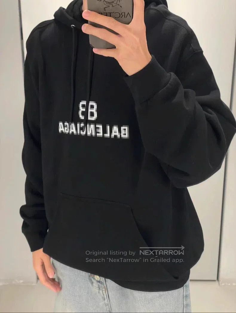 Balenciaga Balenciaga Mosaic pixel double B hoodie Size US S / EU 44-46 / 1 - 7 Thumbnail