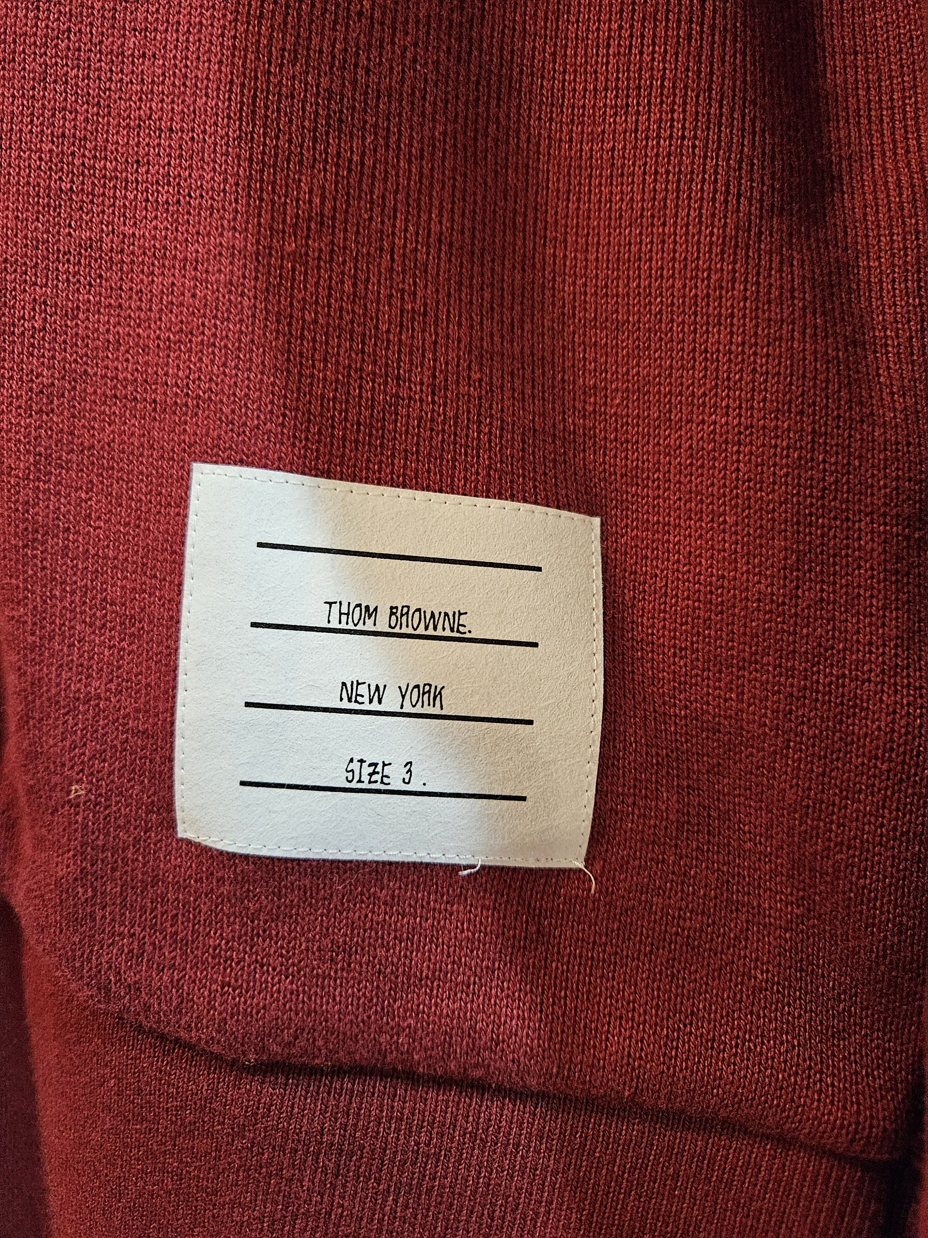 Thom Browne Double Face Knit 4-Bar Long Sleeve Polo Size US L / EU 52-54 / 3 - 5 Thumbnail