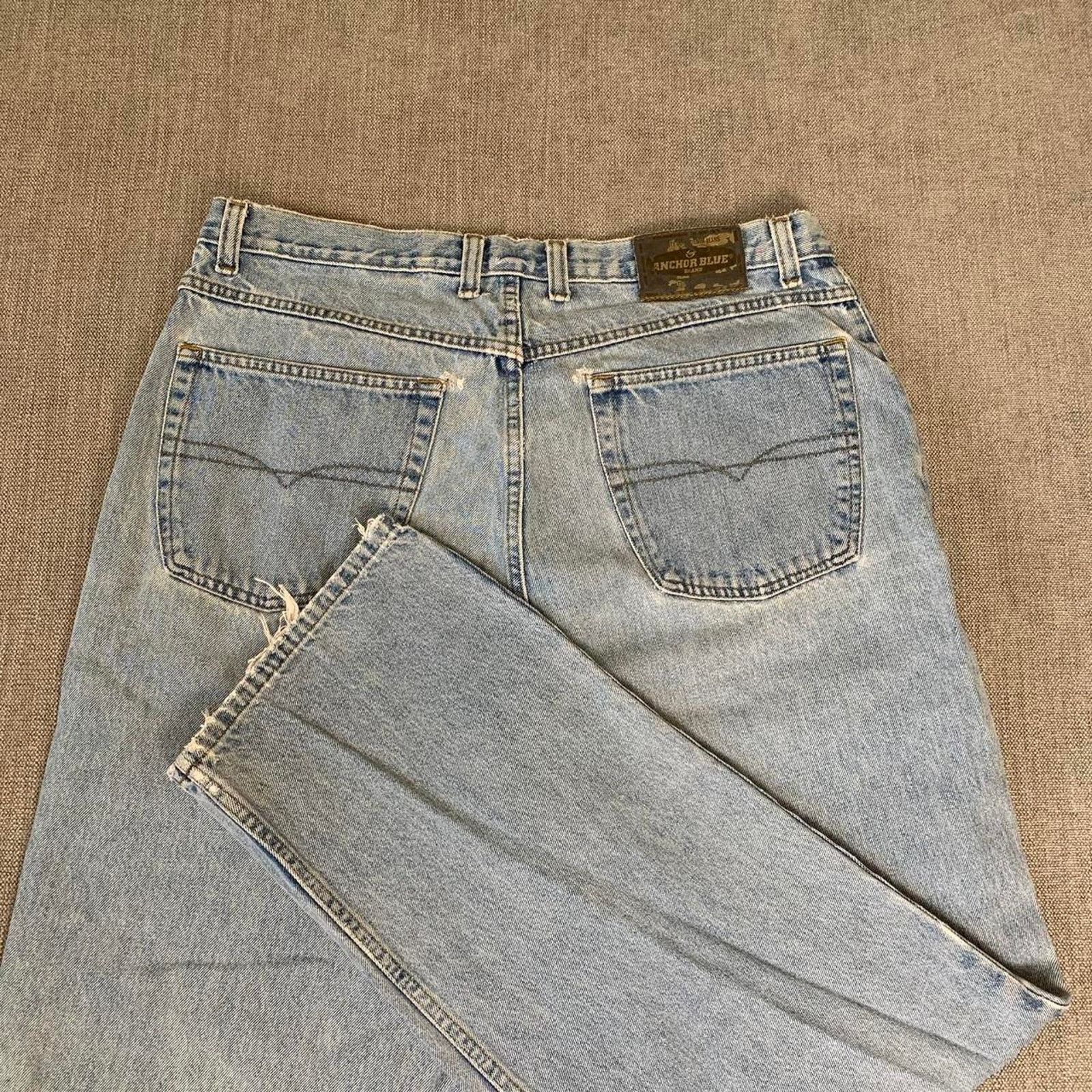 Anchor Blue Y2K Anchor blue Baggy Faded Denim Jeans Size US 39 - 2 Thumbnail