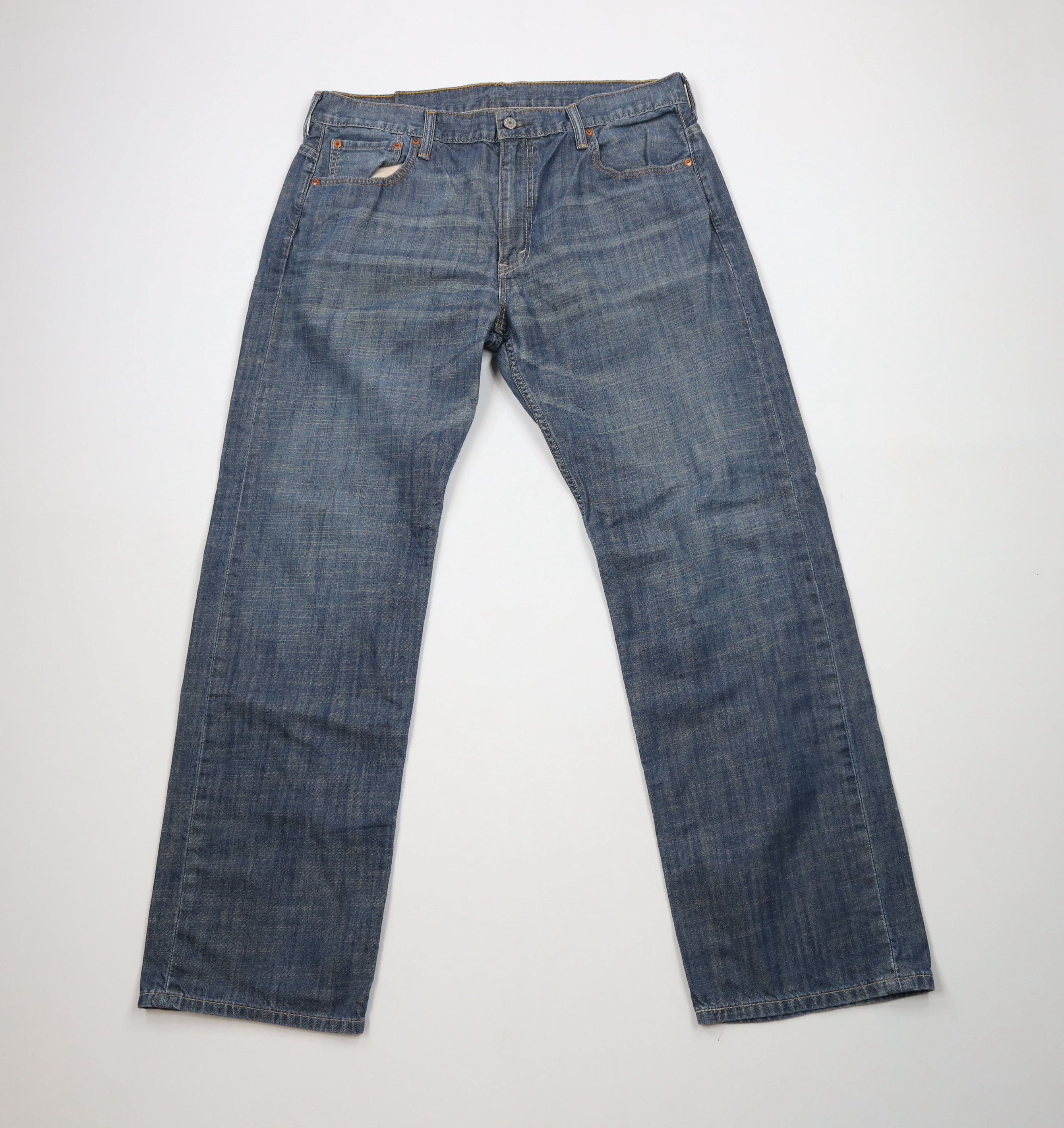 Levi's × Vintage Vintage Y2K Levis 569 Straight Wide Leg Denim Jeans Blue Size US 36 / EU 52 - 1 Thumbnail