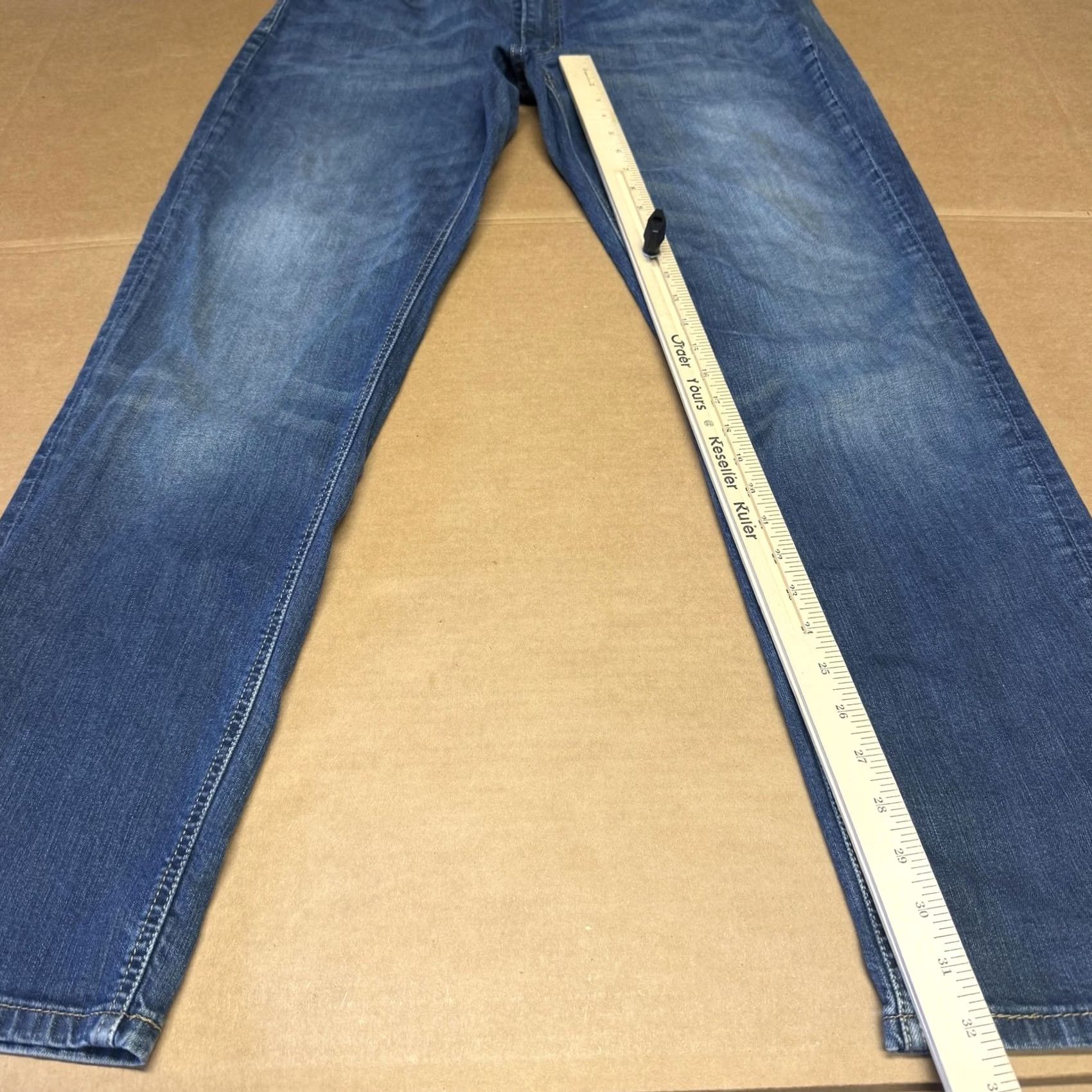 Levi's Levi's 541 Athletic Taper Jeans Mens 38x34 Medium Wash Blue Denim Size US 38 / EU 54 - 3 Thumbnail